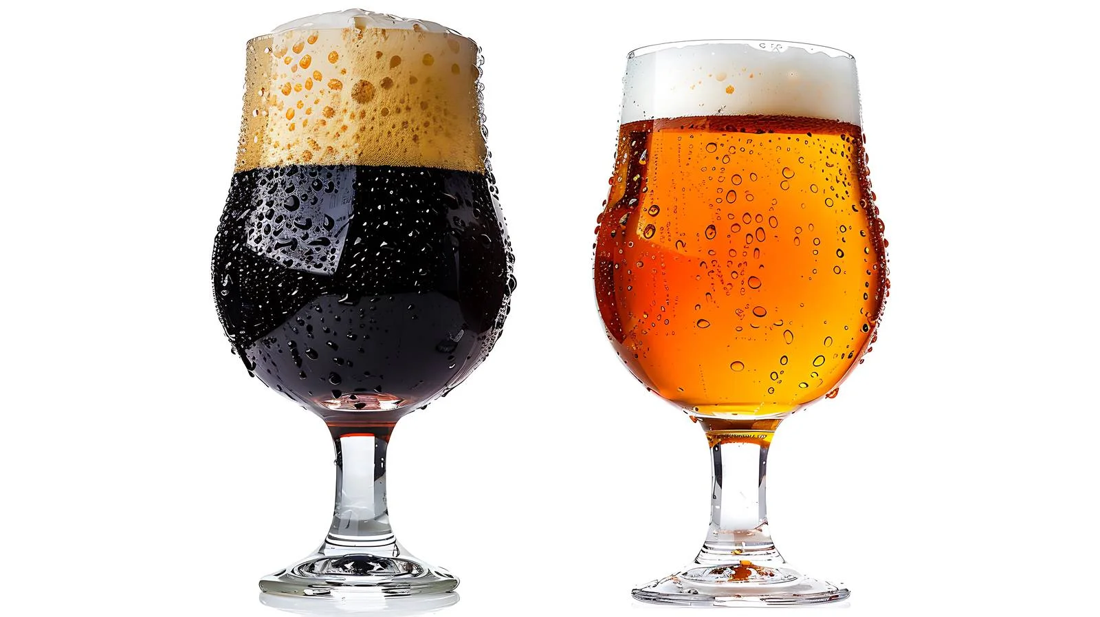Premium Dark Craft Beer in Glass — free download from Dotvec