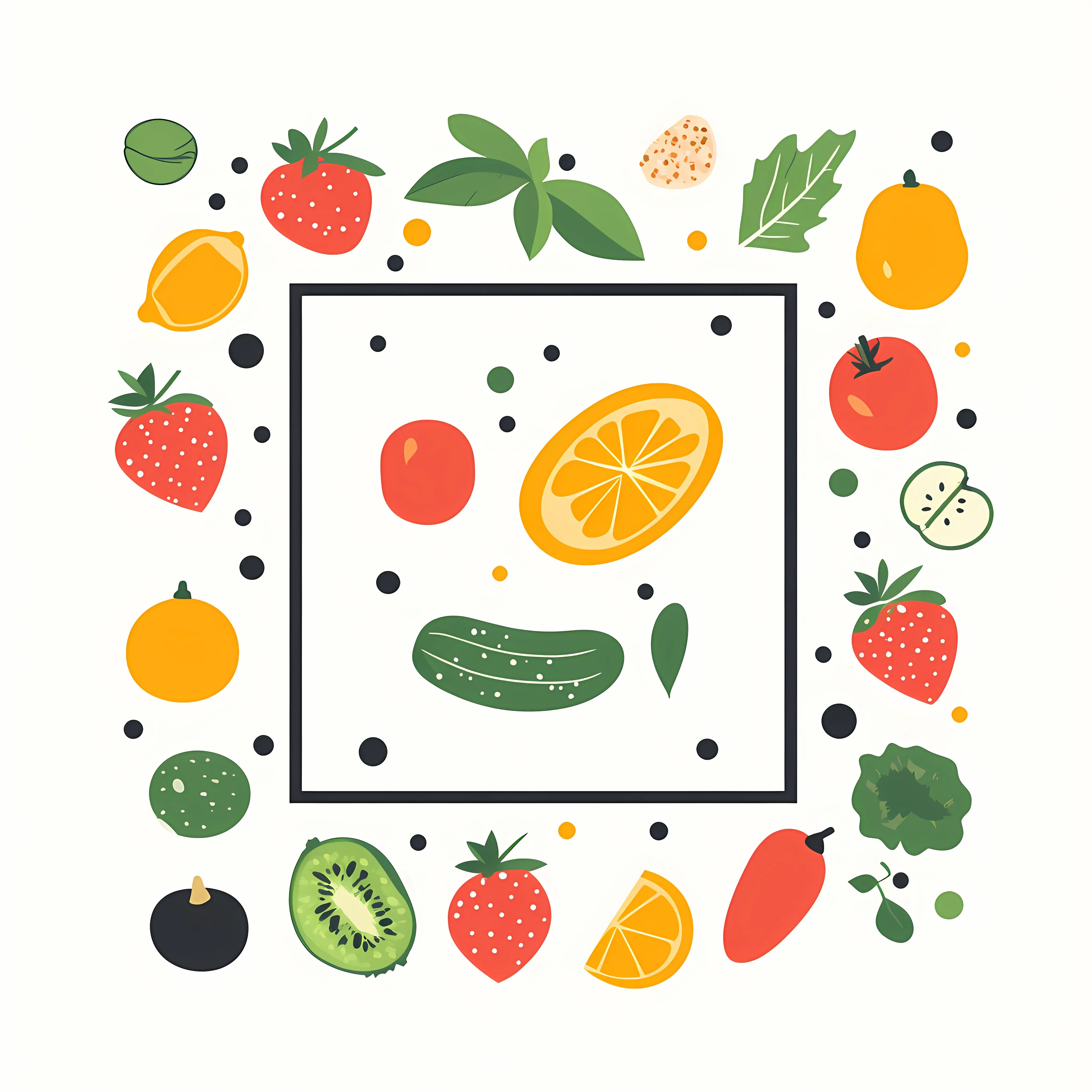 Fresh Organic Food Symbol Vector Illustration — free download from Dotvec