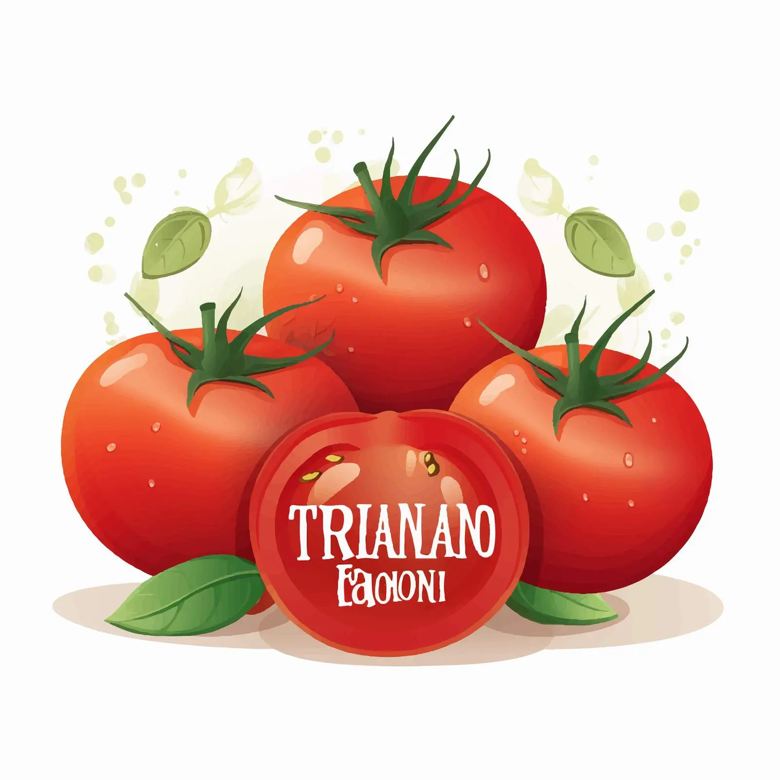 Fresh Organic Tomato Cartoon Vector Poster — free download from Dotvec