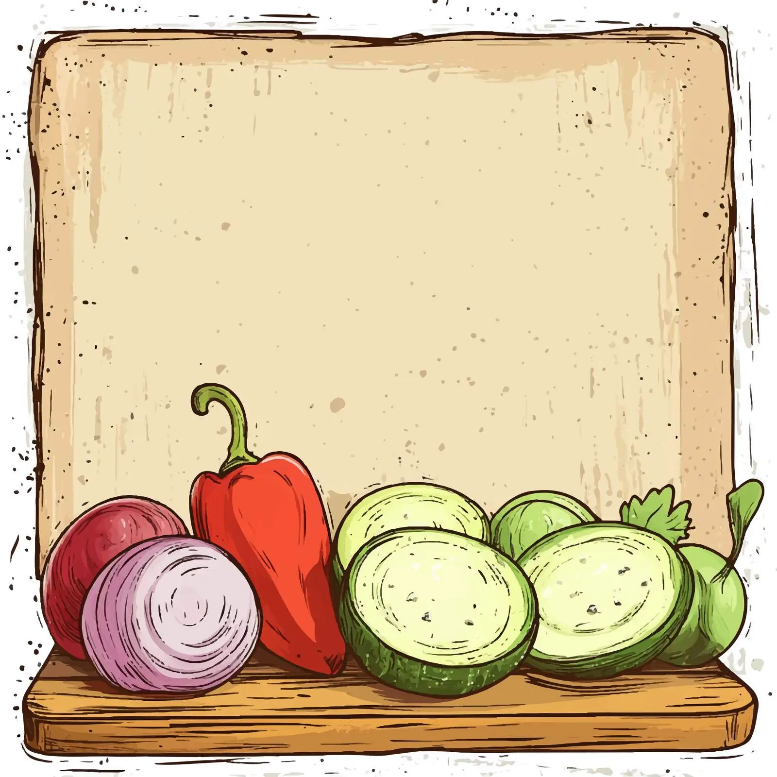 Sliced Fresh Organic Vegetables on Rustic Board — free download from Dotvec