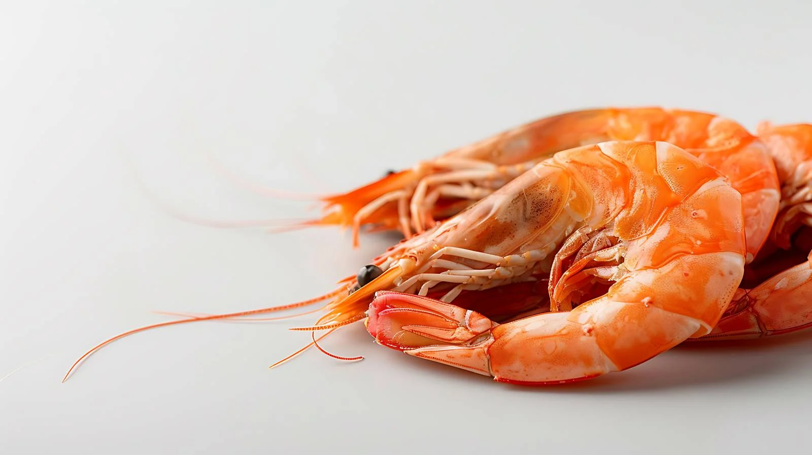 Freshly Peeled Prawns on White Background — free download from Dotvec