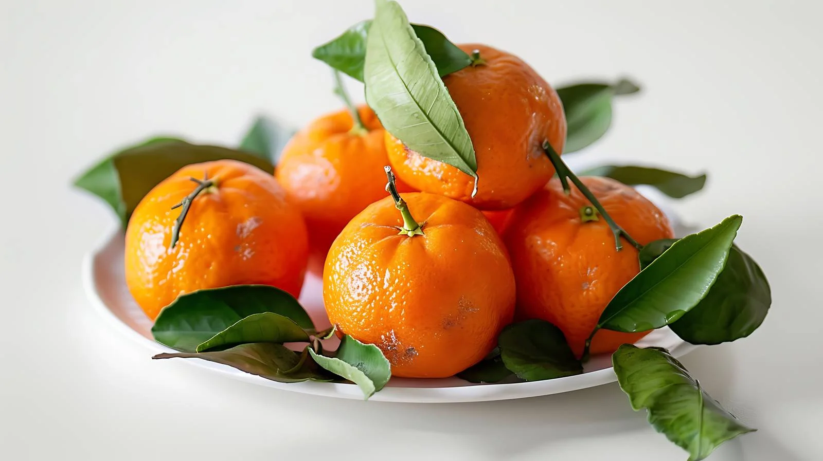 Vibrant mandarins on clean white background — free download from Dotvec