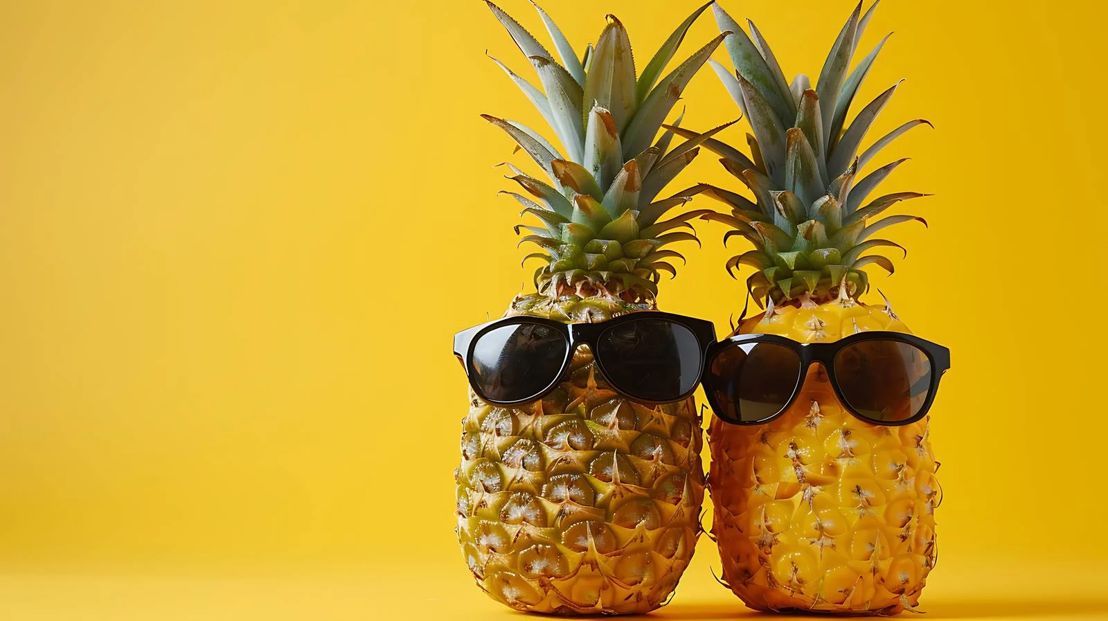 Vibrant Pineapples with Sunglasses — free download from Dotvec