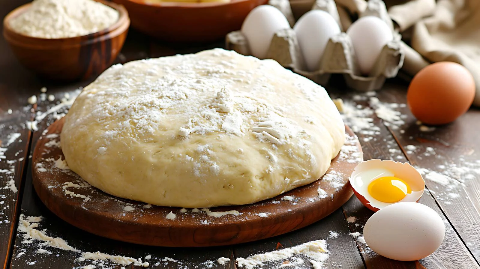 Dough and Eggs Preparation — free download from Dotvec