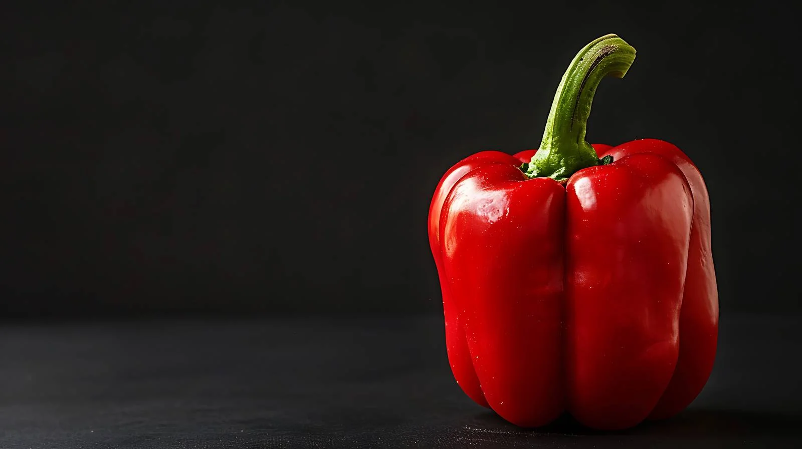 Vibrant Red Pepper on Black Background — free download from Dotvec