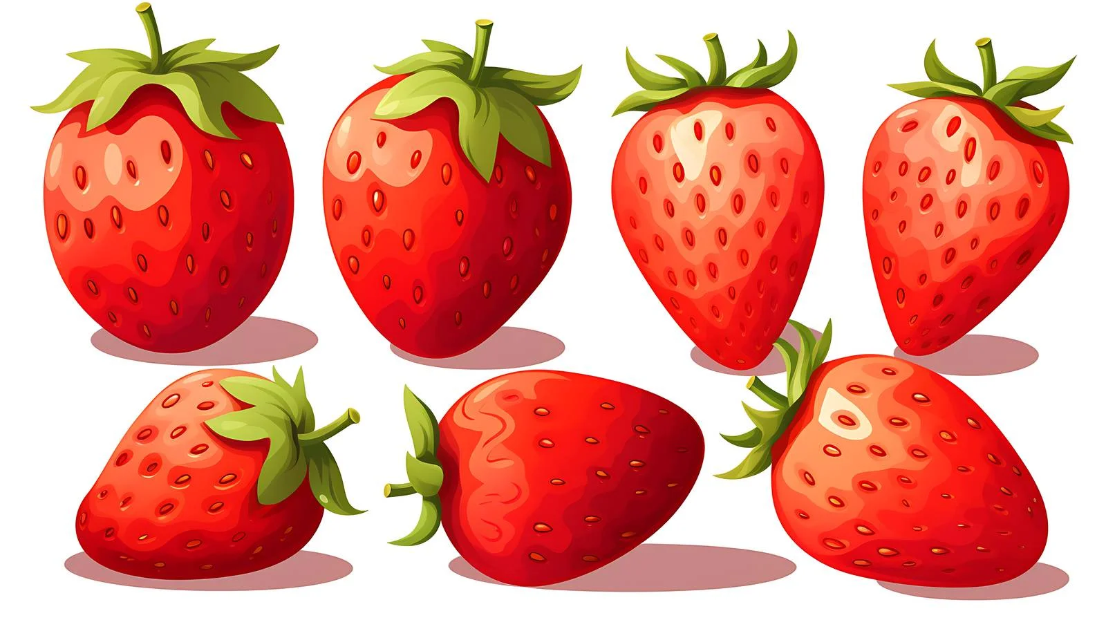 Vibrant Fresh Strawberries - Nutritious Red Fruit — free download from Dotvec