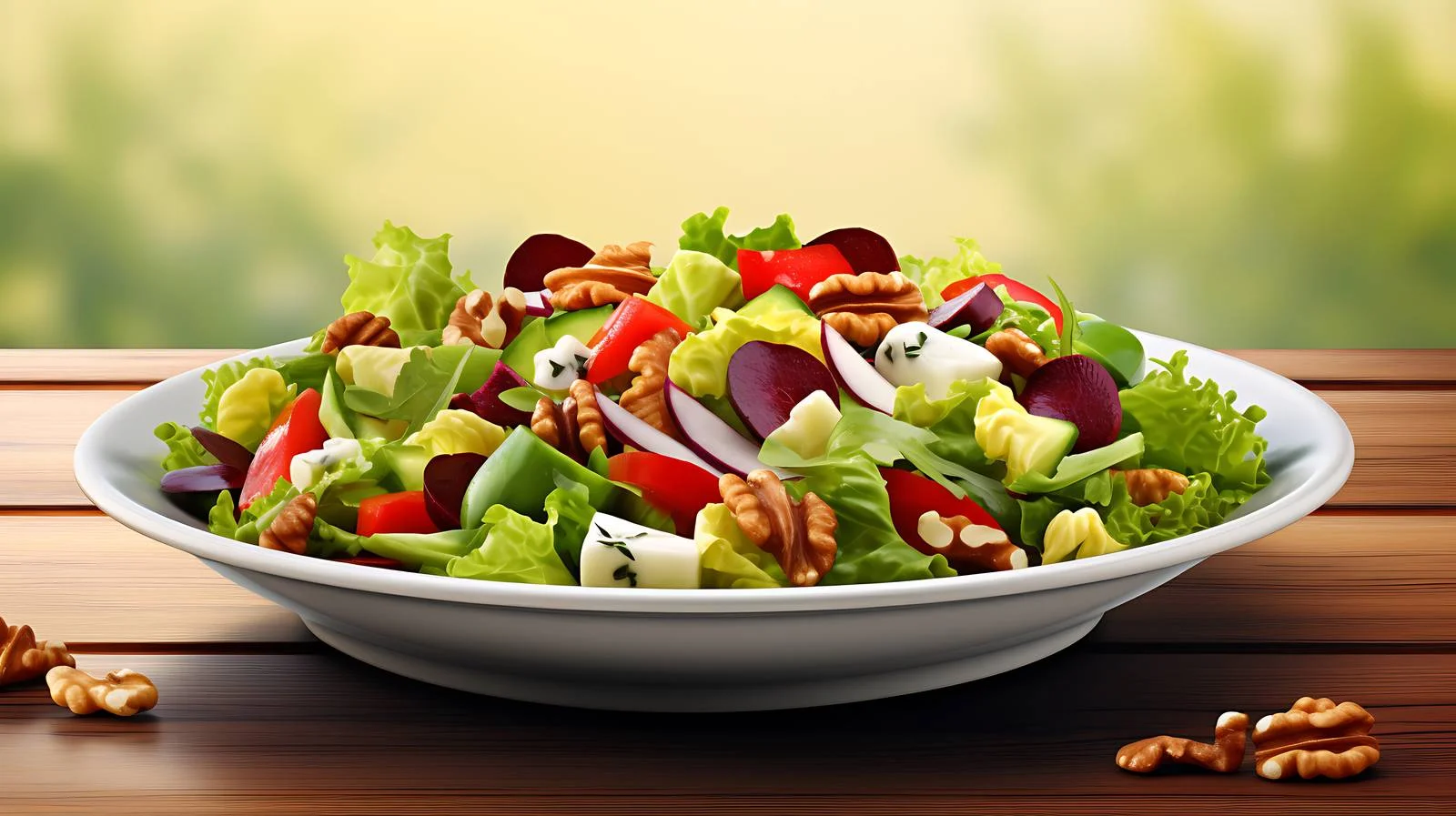 Nutrient-rich salad with mixed vegetables — free download from Dotvec