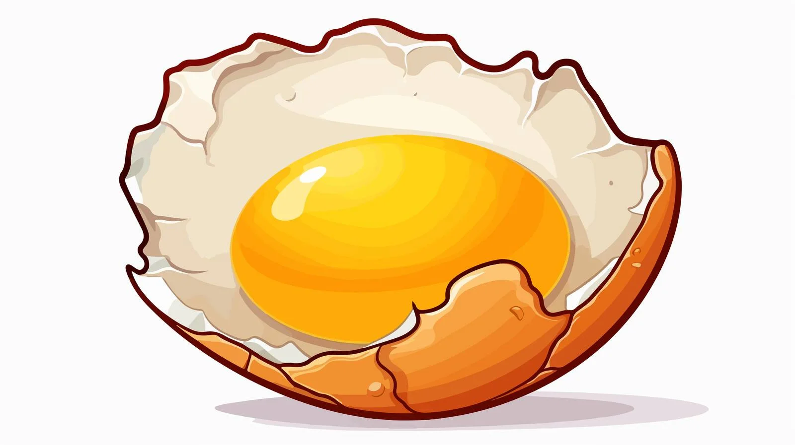Vector Fresh Cracked Egg Illustration — free download from Dotvec