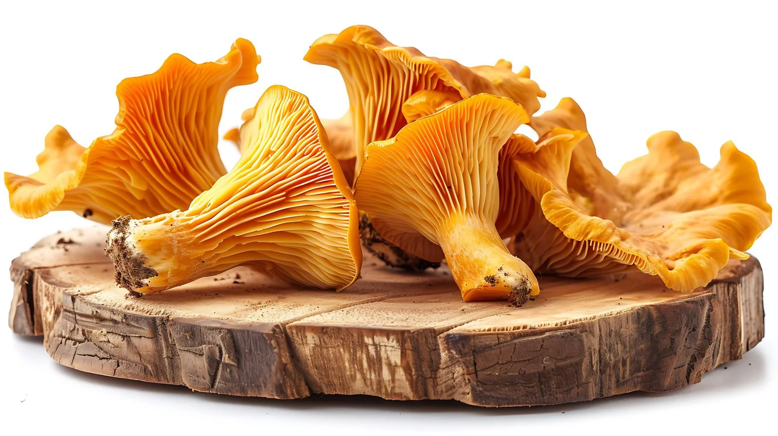 Rustic Wild Chanterelle Mushrooms Harvest — free download from Dotvec