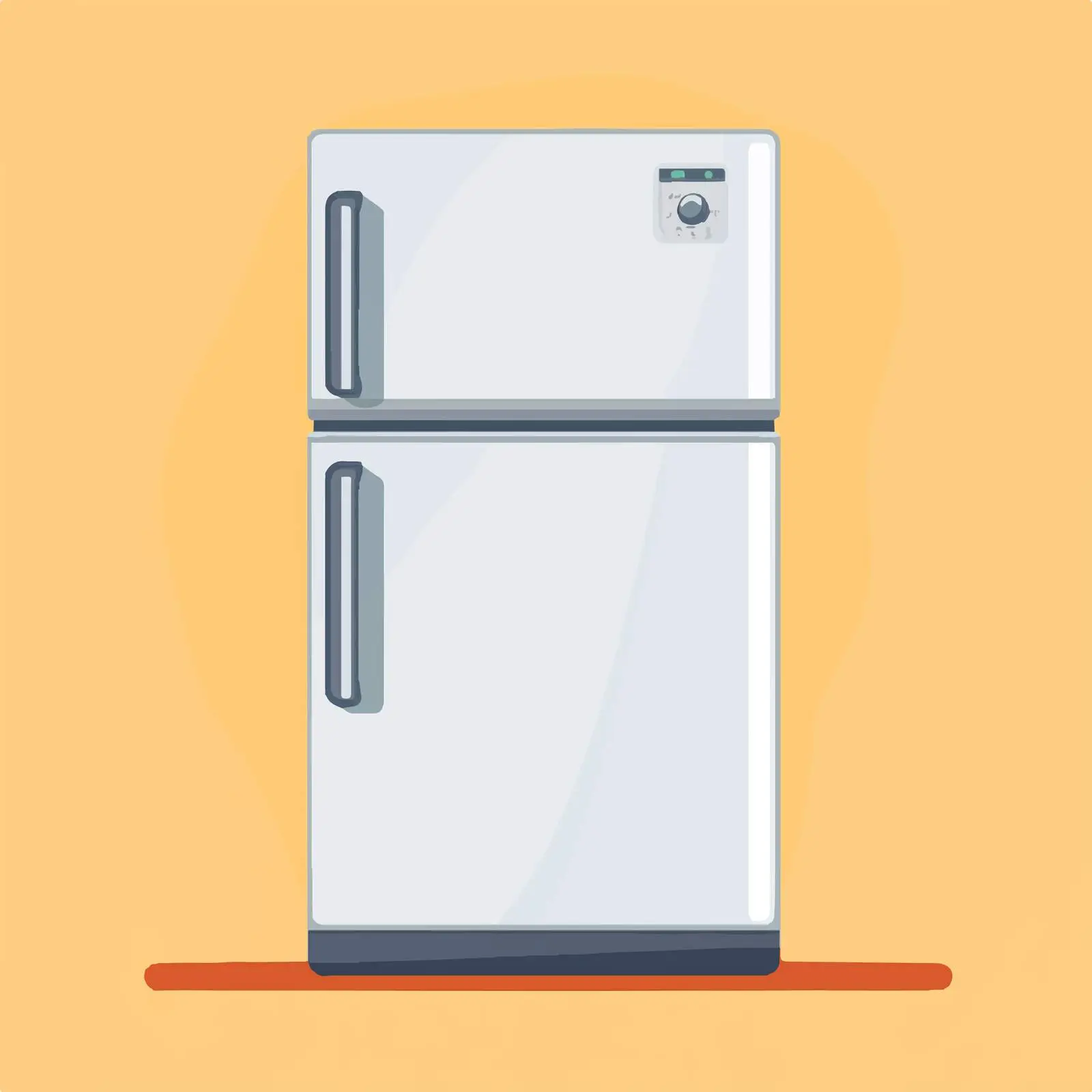 Flat Vector Illustration of Home Fridge Appliance — free download from Dotvec