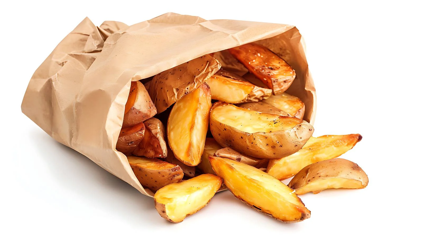Street Food Potato Wedges in Bag — free download from Dotvec