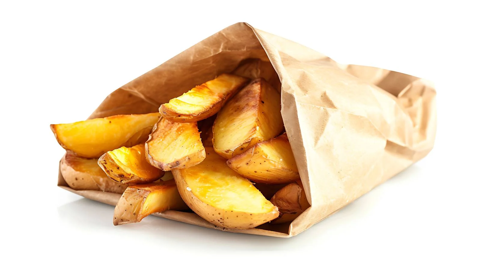Delicious Potato Wedges in Paper Bag — free download from Dotvec