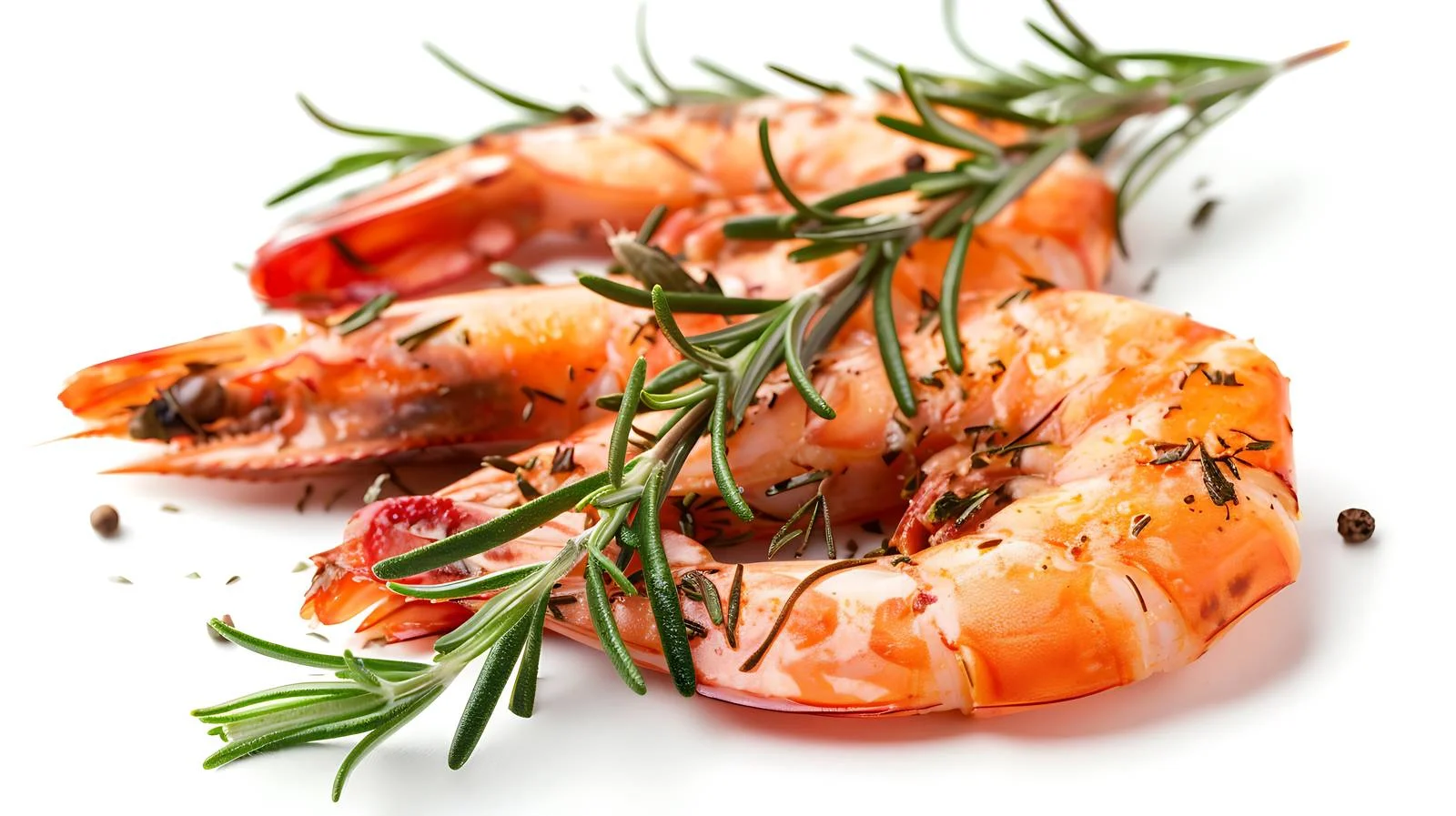 Succulent Fried Prawns with Rosemary – free prawn image from Dotvec