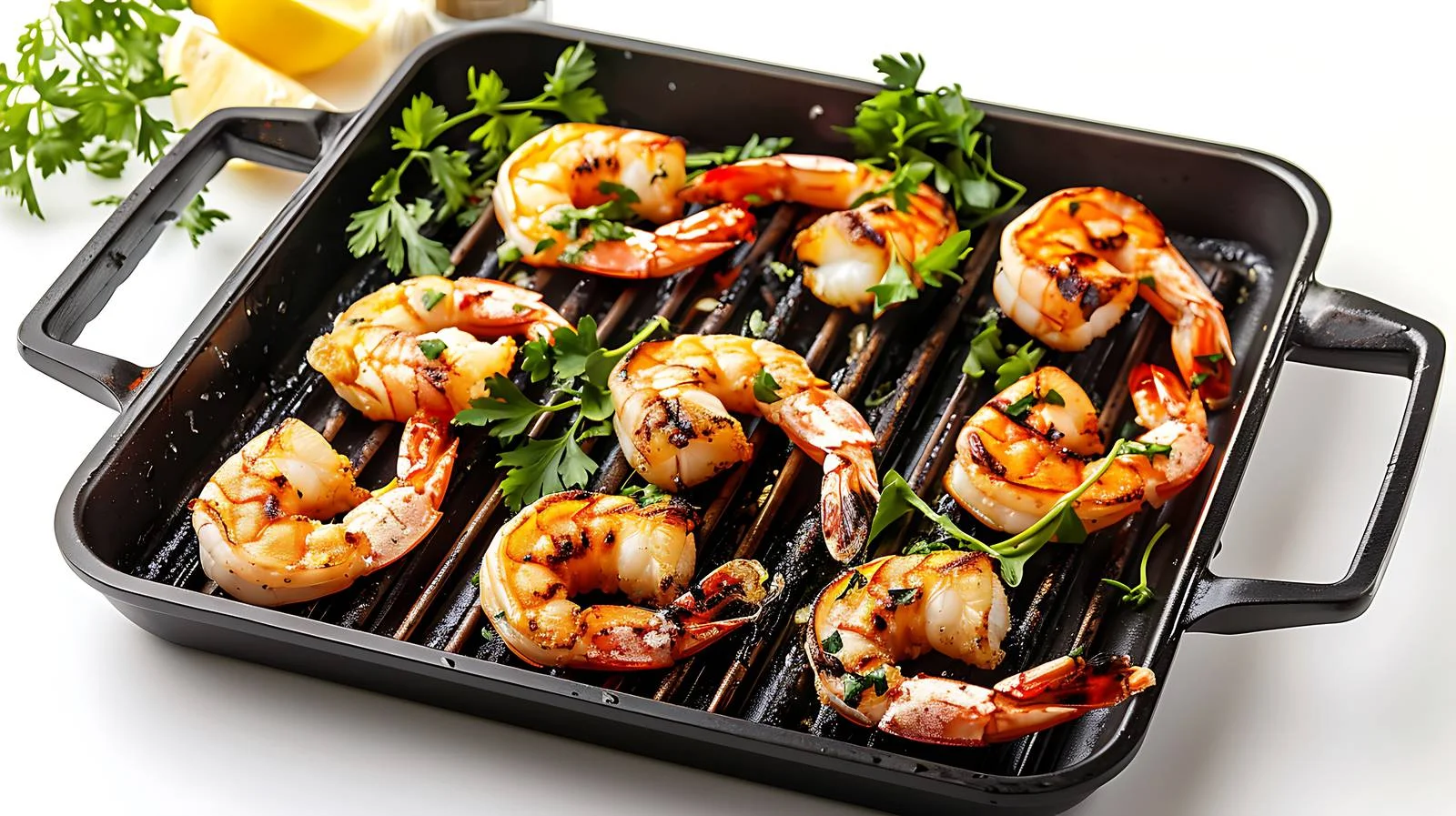 Succulent Grilled Shrimps with Fresh Herbs — free download from Dotvec