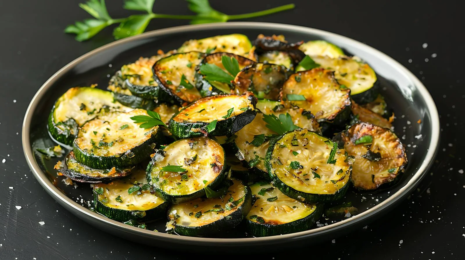 Savory Zucchini Dish on Elegant Plate — free download from Dotvec