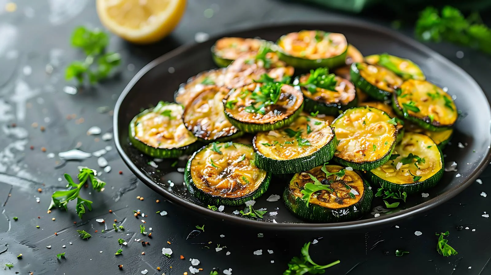 Savory Zucchini Lemon Plate — free download from Dotvec