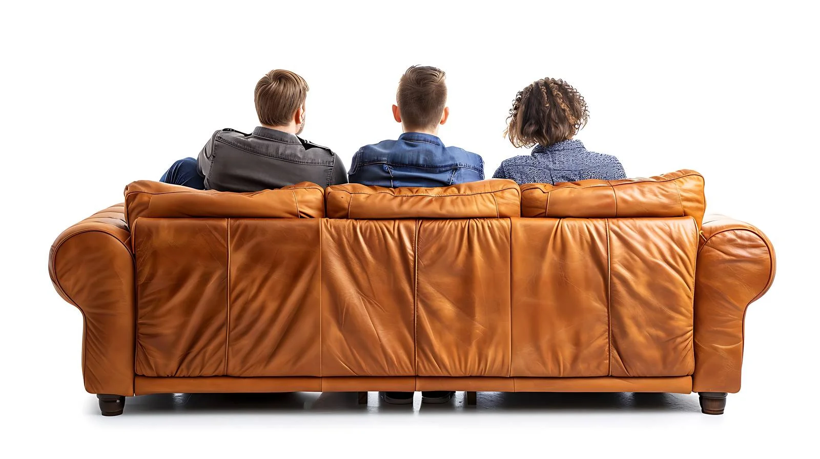 Friends Watching TV on Couch — free download from Dotvec