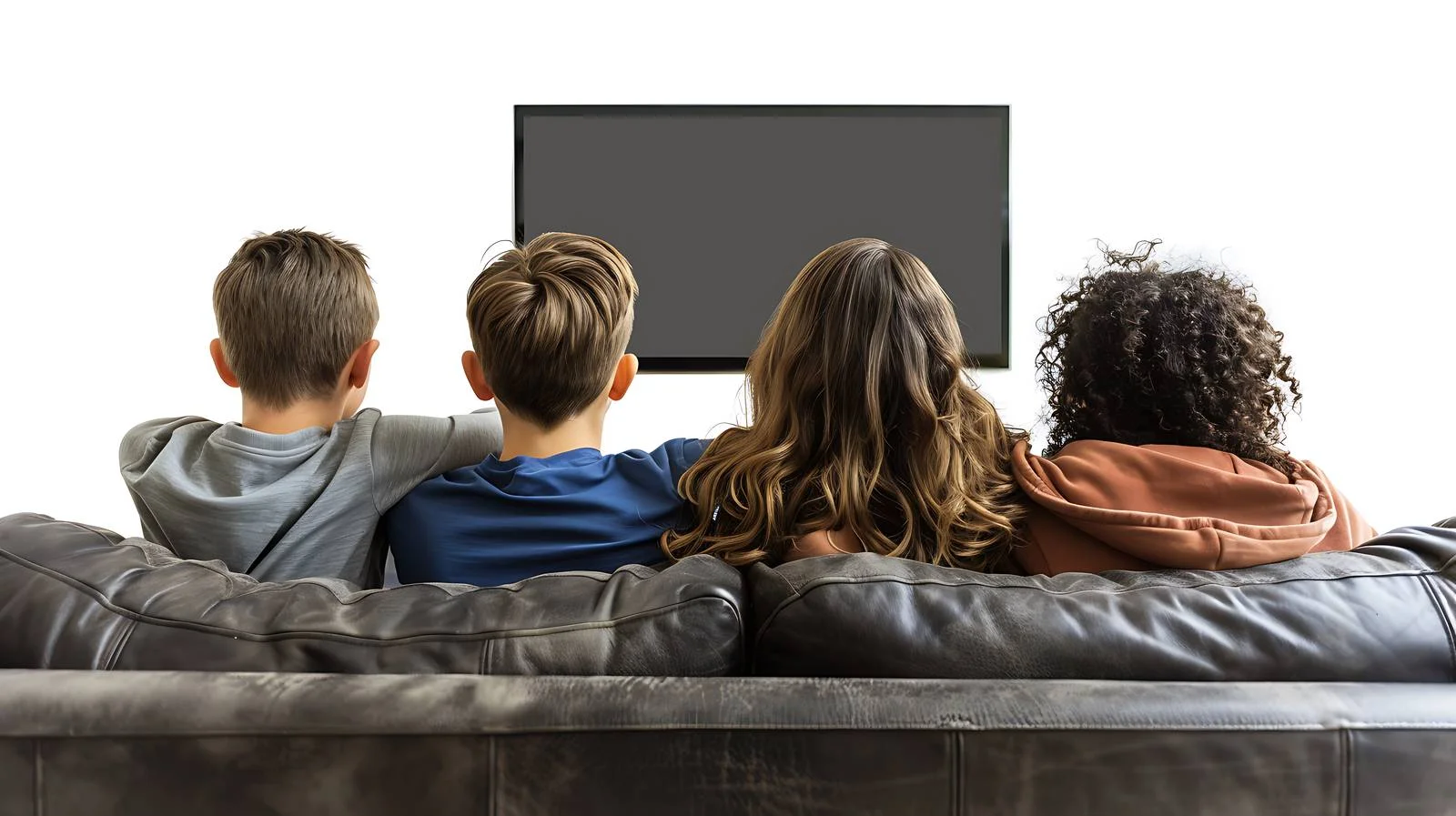 Friends Watching TV on Couch — free download from Dotvec