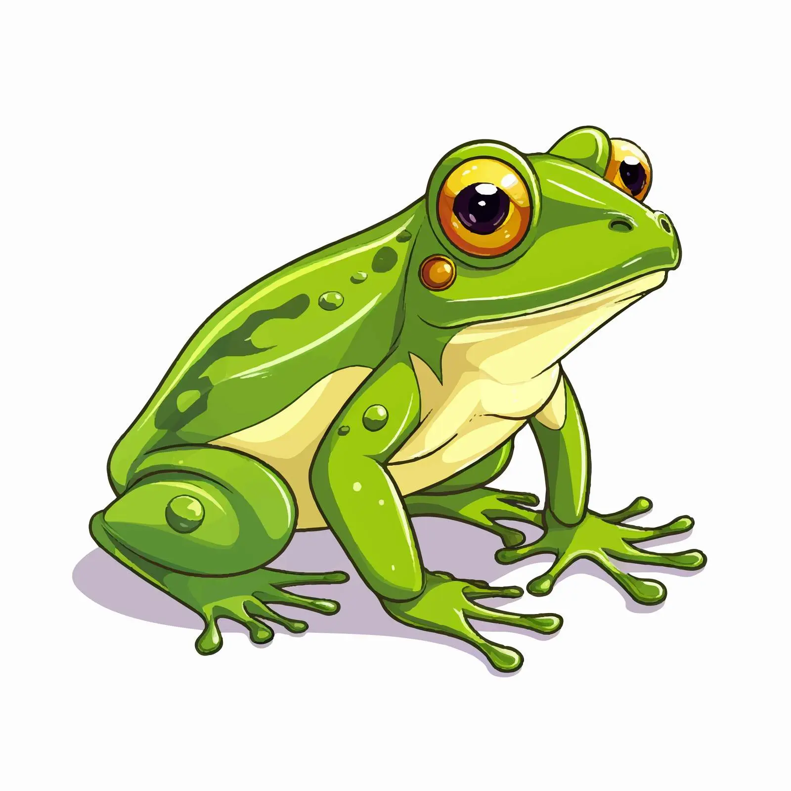 Cartoon Frog Vector Sketch Illustration — free download from Dotvec