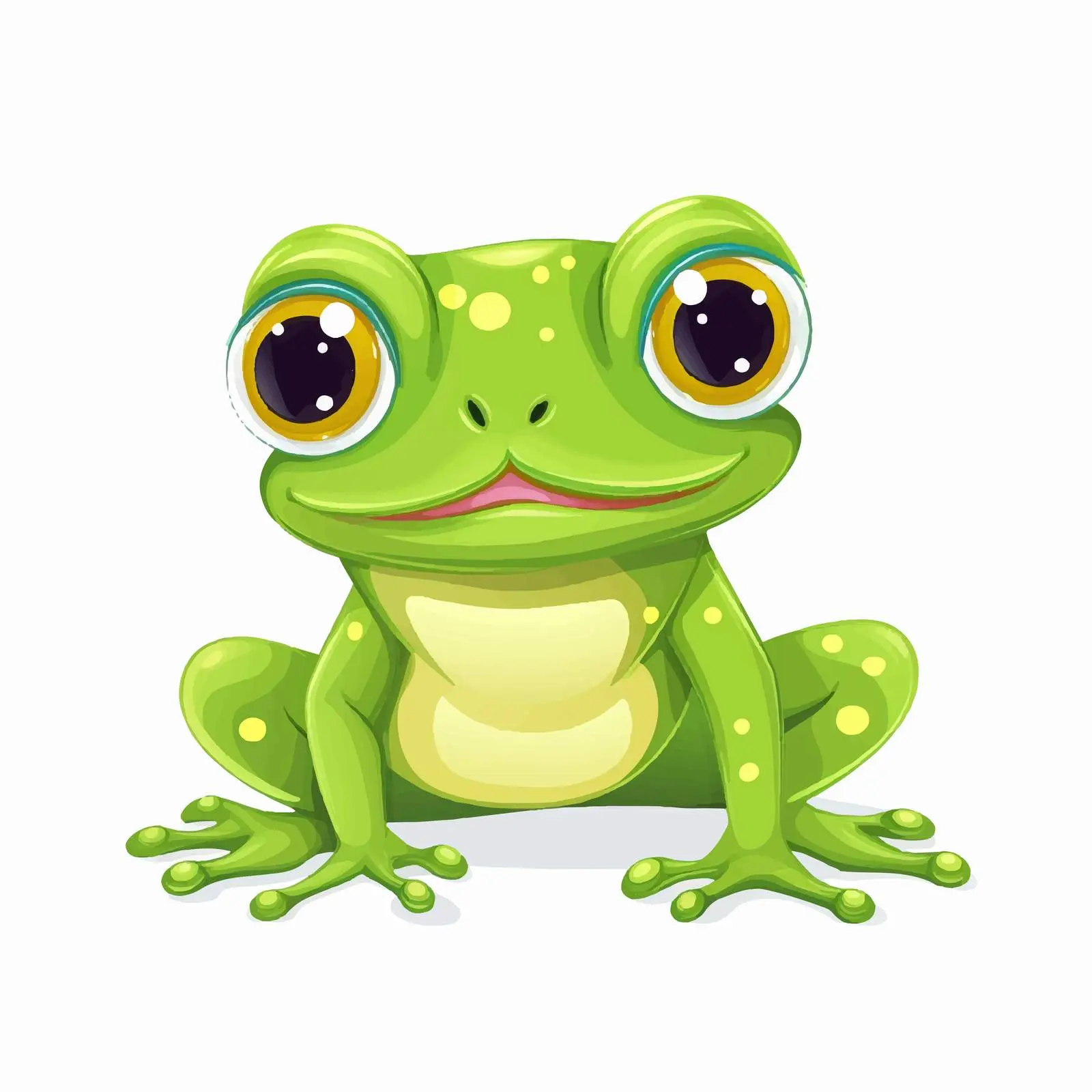 Playful Frog Cartoon Vector Illustration — free download from Dotvec