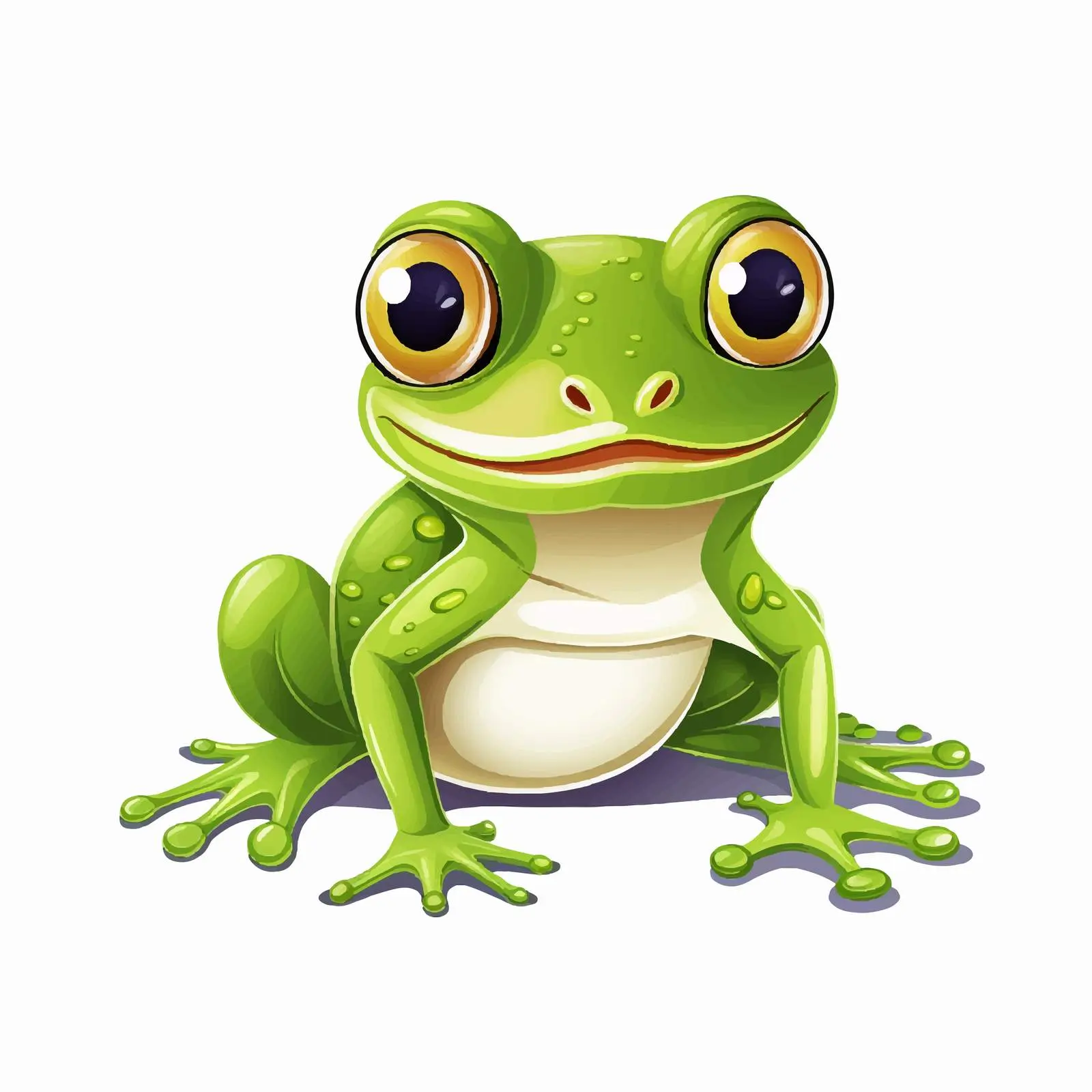 Playful Frog Cartoon Vector Illustration — free download from Dotvec