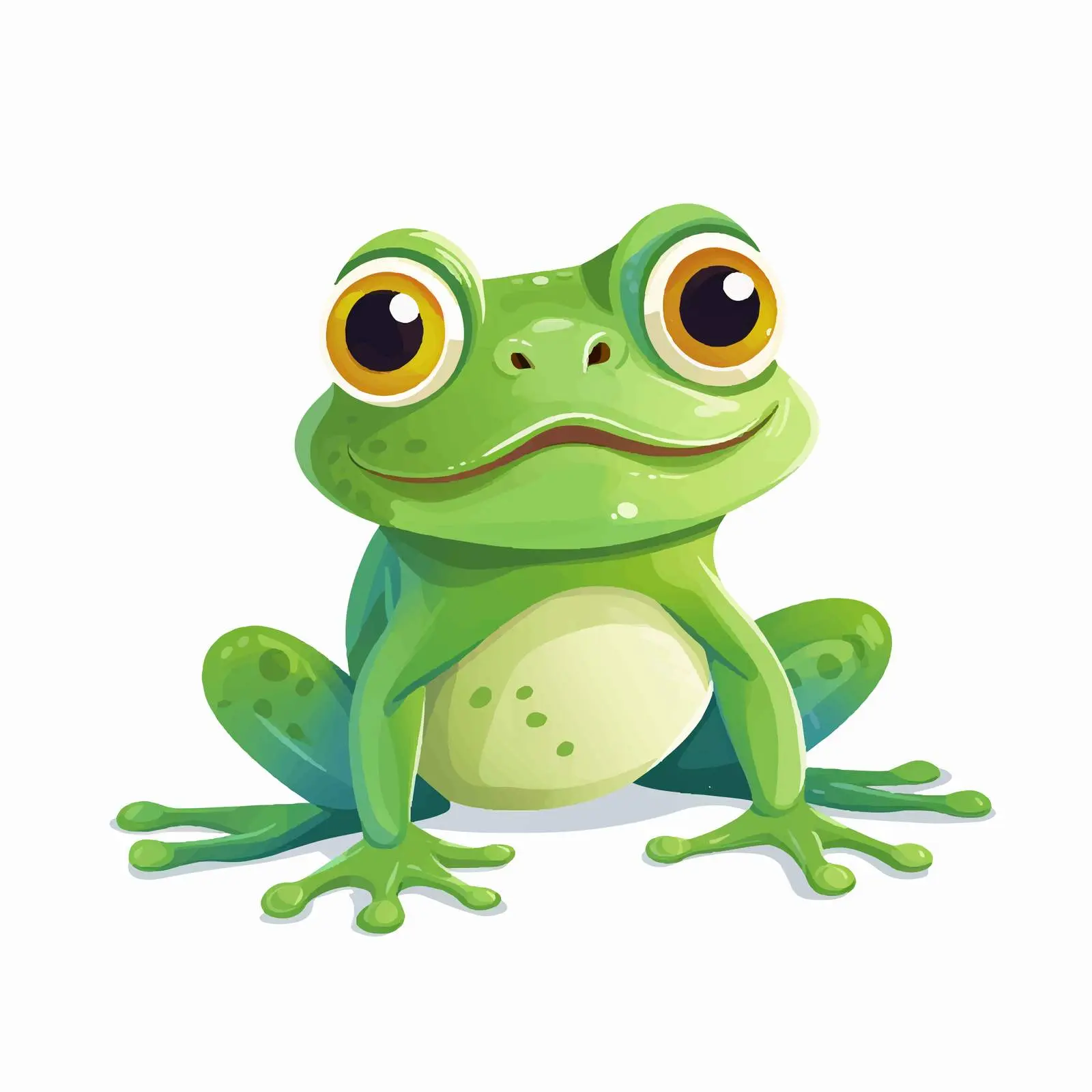 Playful Frog Cartoon Vector Illustration — free download from Dotvec