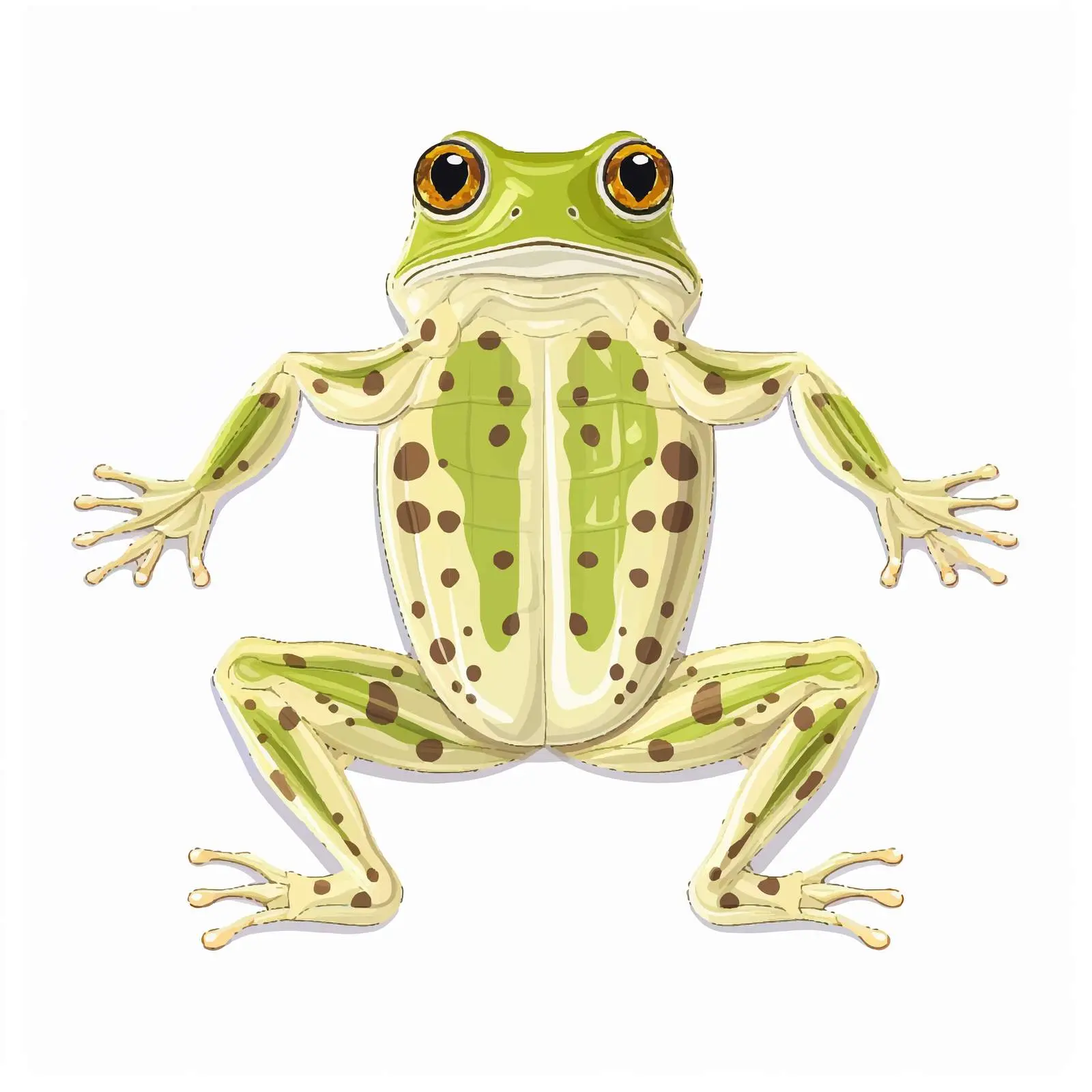Frog Skeleton Vector Illustration on White Background — free download from Dotvec