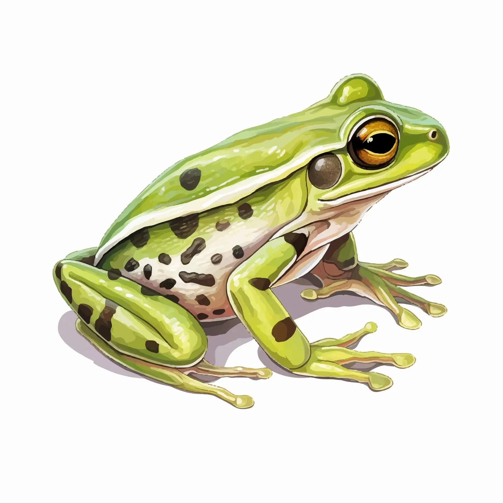 Frog Sketch Vector Illustration on White Background — free download from Dotvec