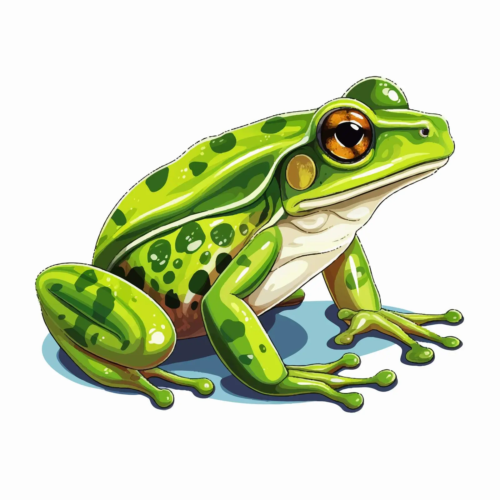 Frog Sketch Vector Illustration on White Background — free download from Dotvec