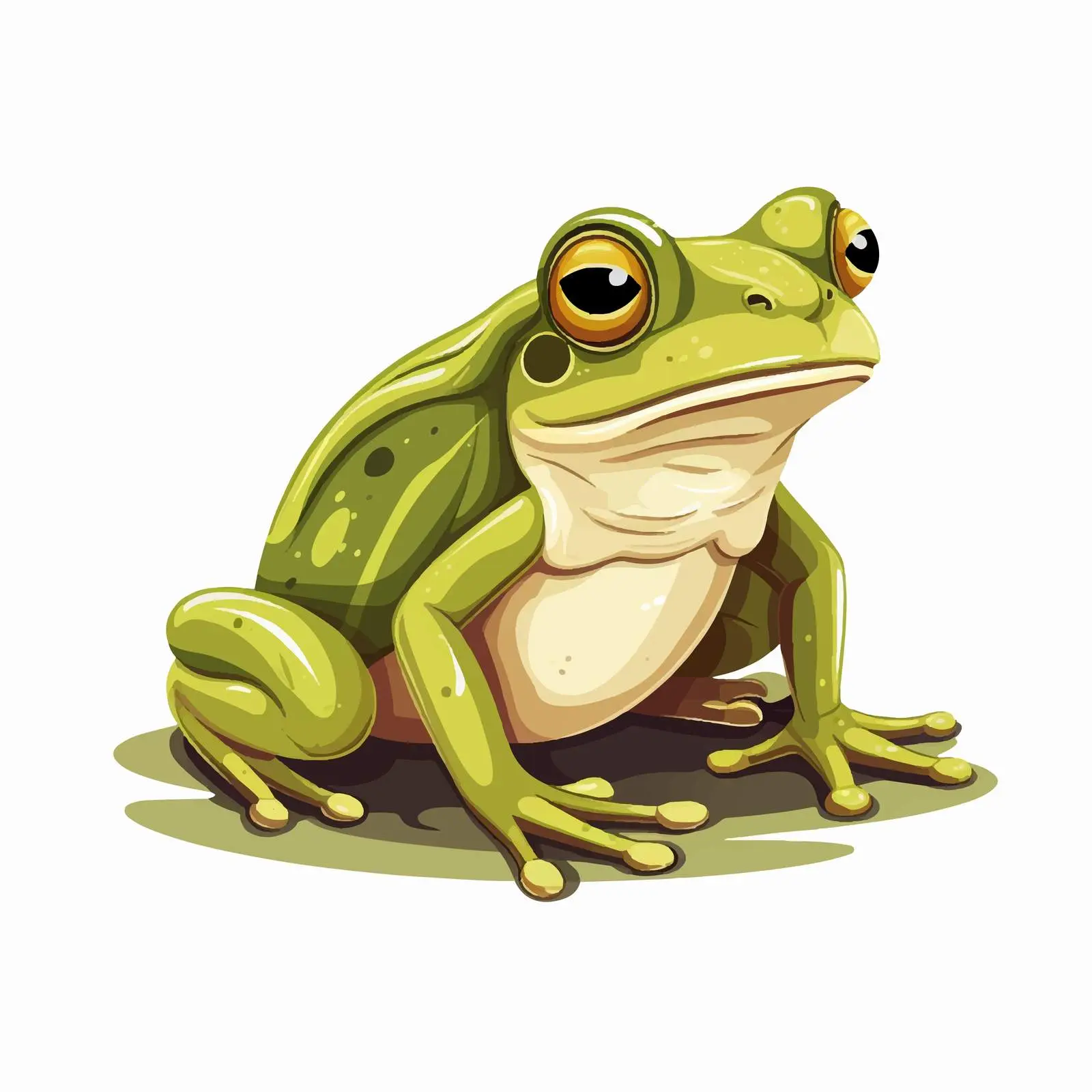 Cartoon Frog Vector Illustration Isolated Image — free download from Dotvec