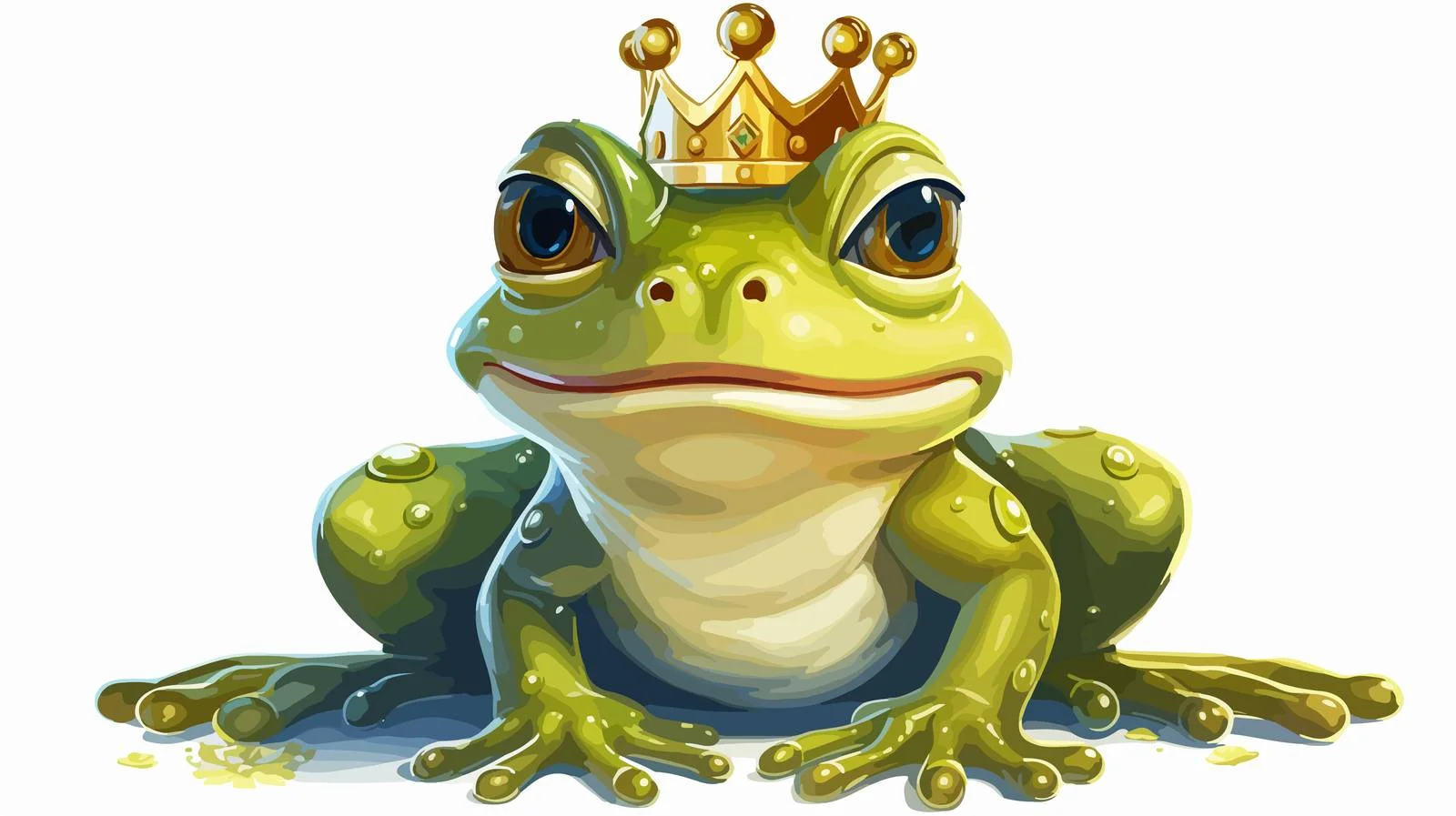 Enchanting Frog Prince Cartoon Illustration — free download from Dotvec