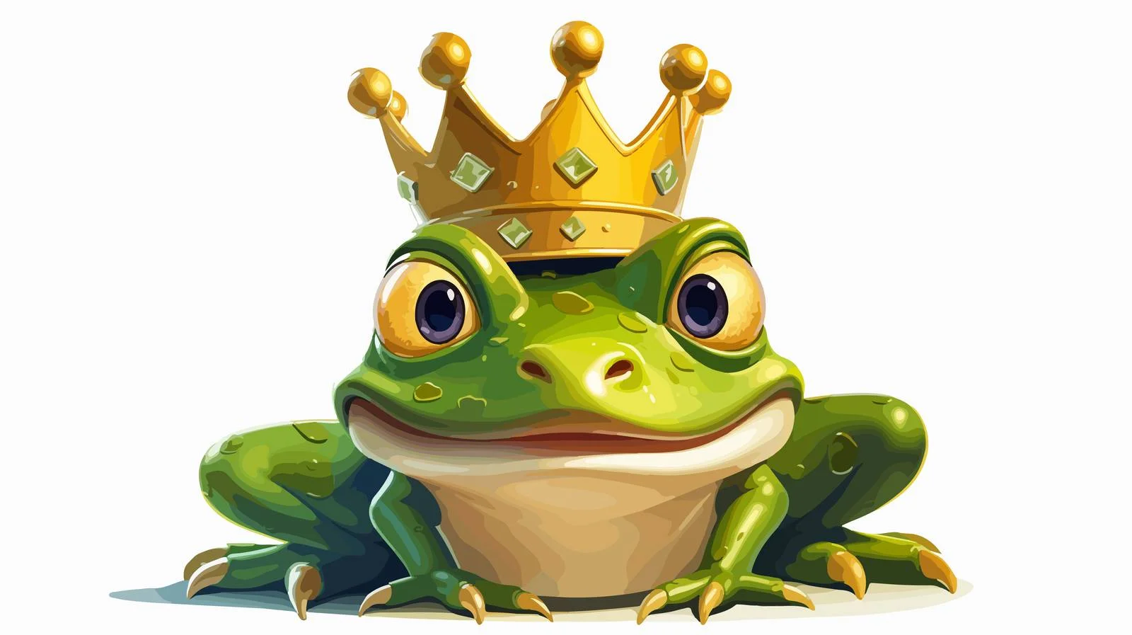 Enchanting Frog Prince Cartoon Illustration — free download from Dotvec