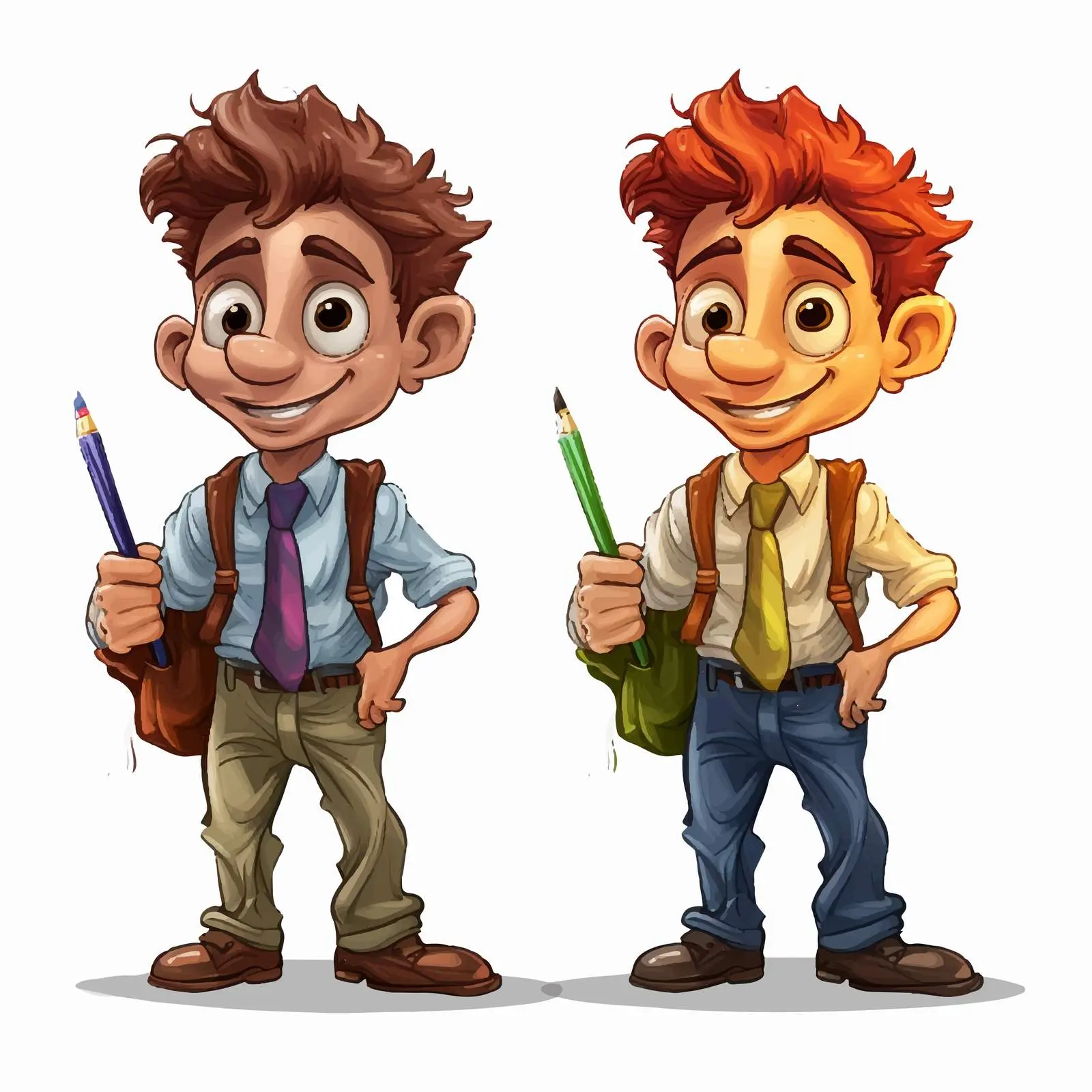 Colorful Vector Cartoon Character Design – free colorful visuals image from Dotvec