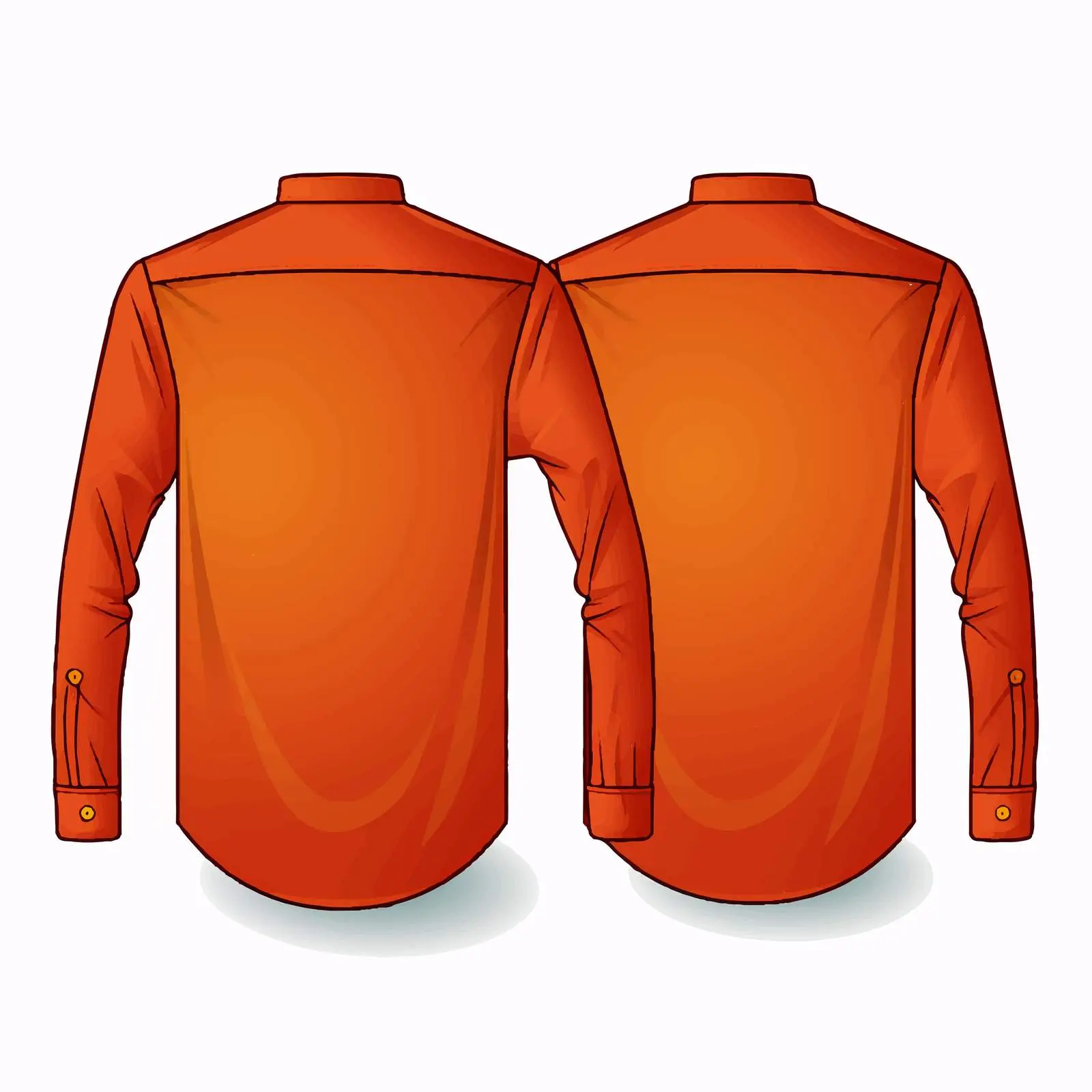 Long Sleeve Shirt Front and Back Vector Design — free download from Dotvec