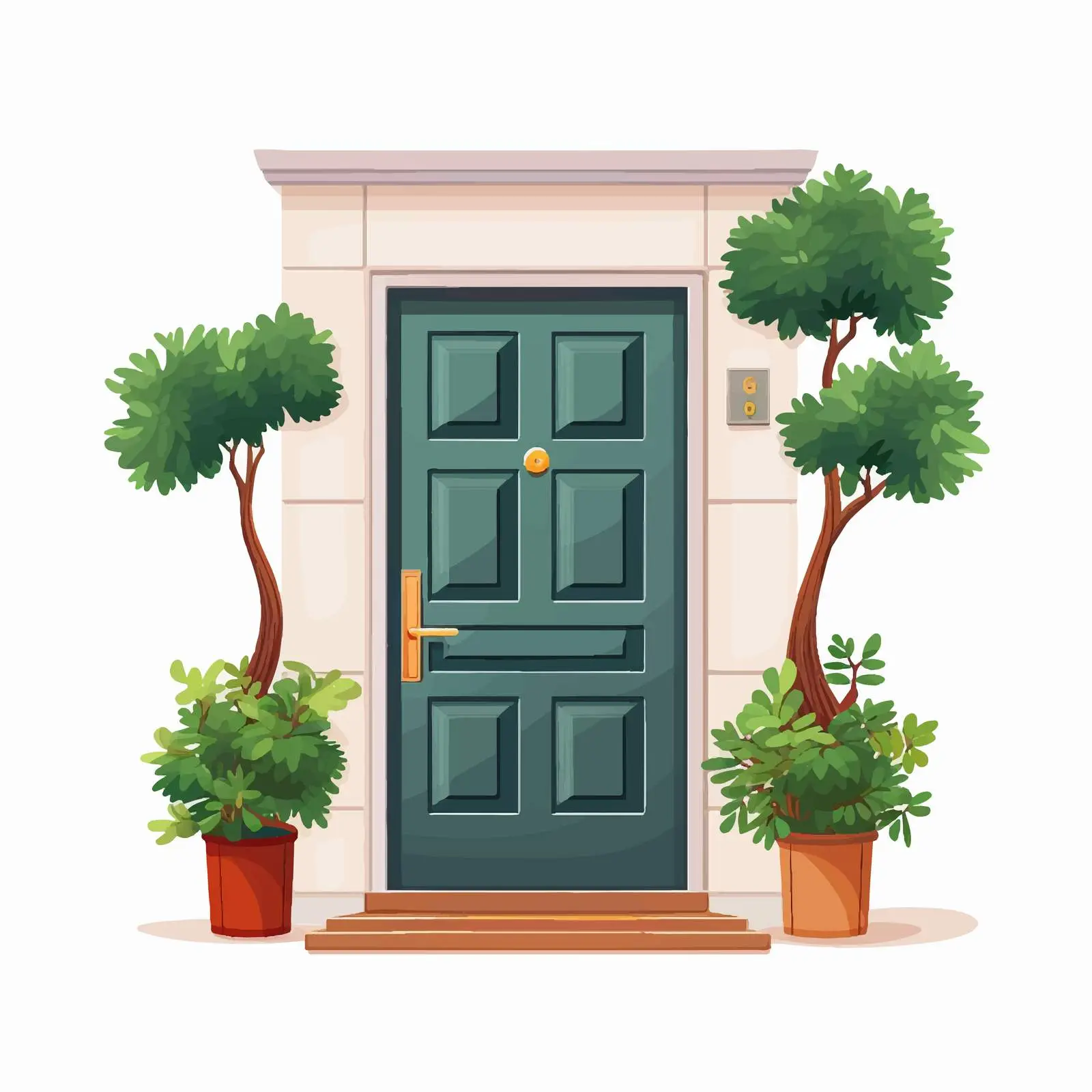 Stylish Front Door and Home Entrance Design — free download from Dotvec