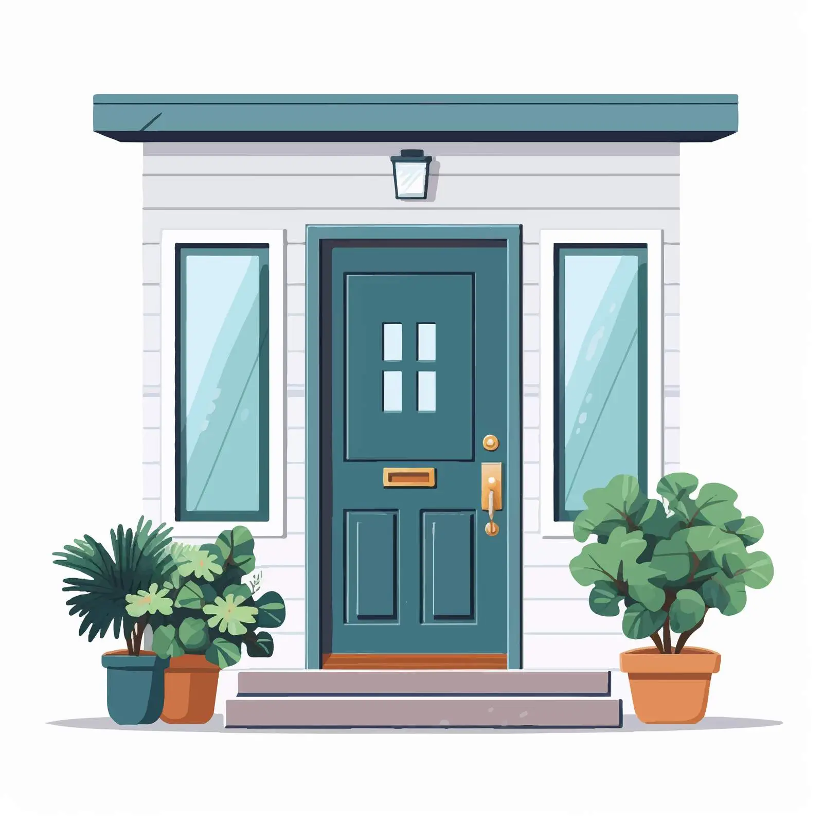 Beautiful Home Entrance Facade Design — free download from Dotvec