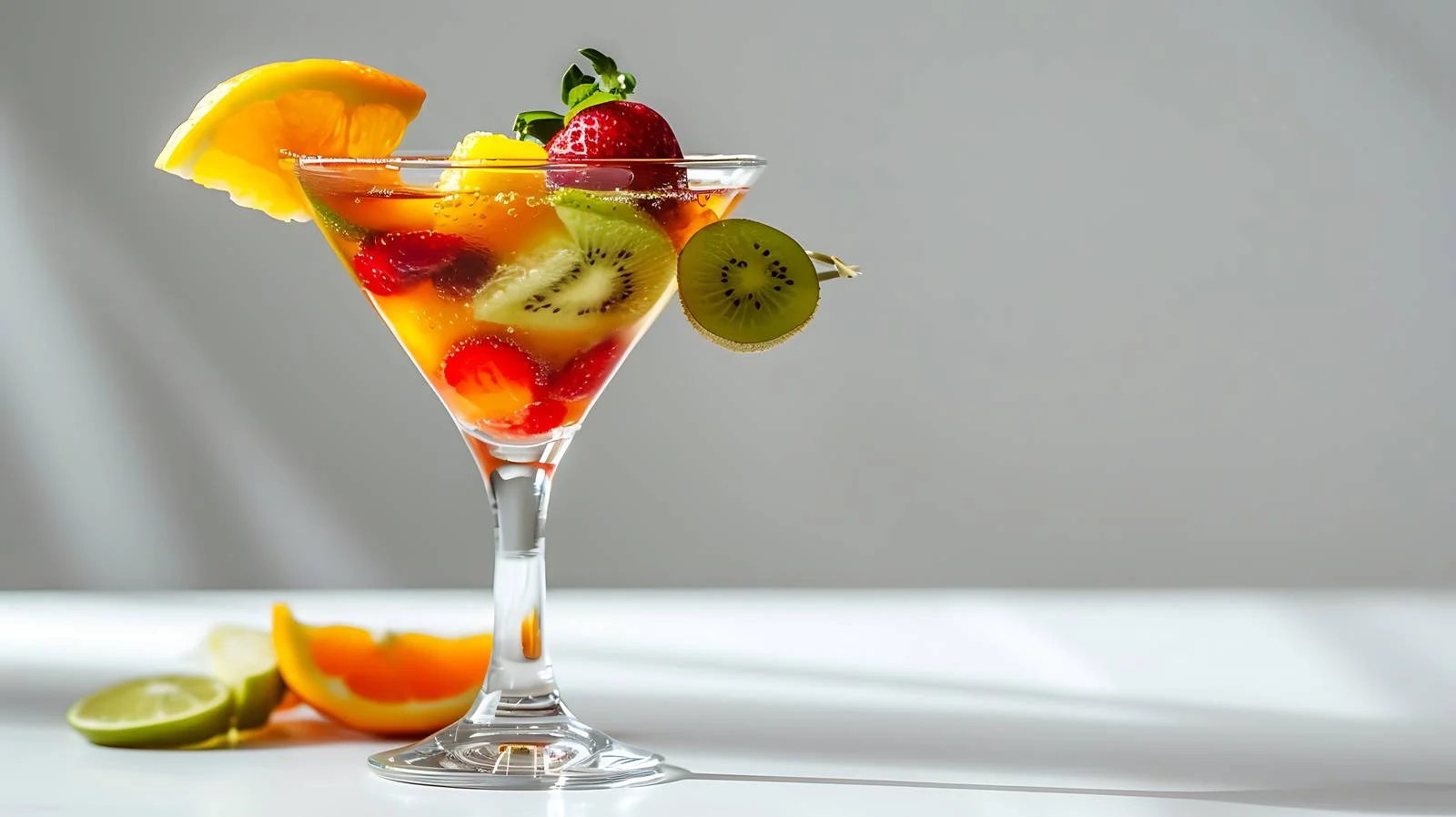 Exquisite Fruit Cocktail Presentation — free download from Dotvec