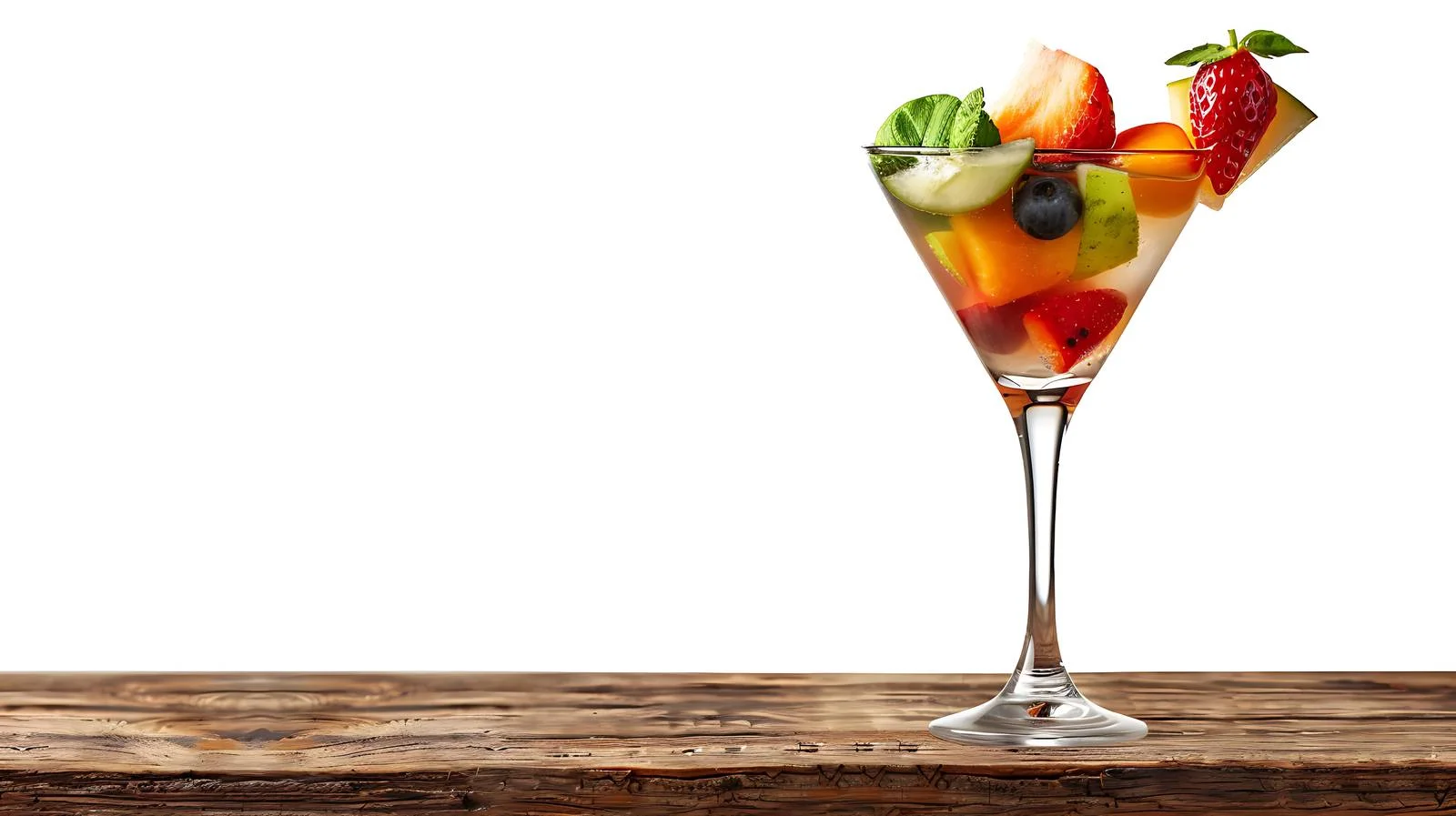 Exquisite Fruit Cocktail Martini Display — free download from Dotvec