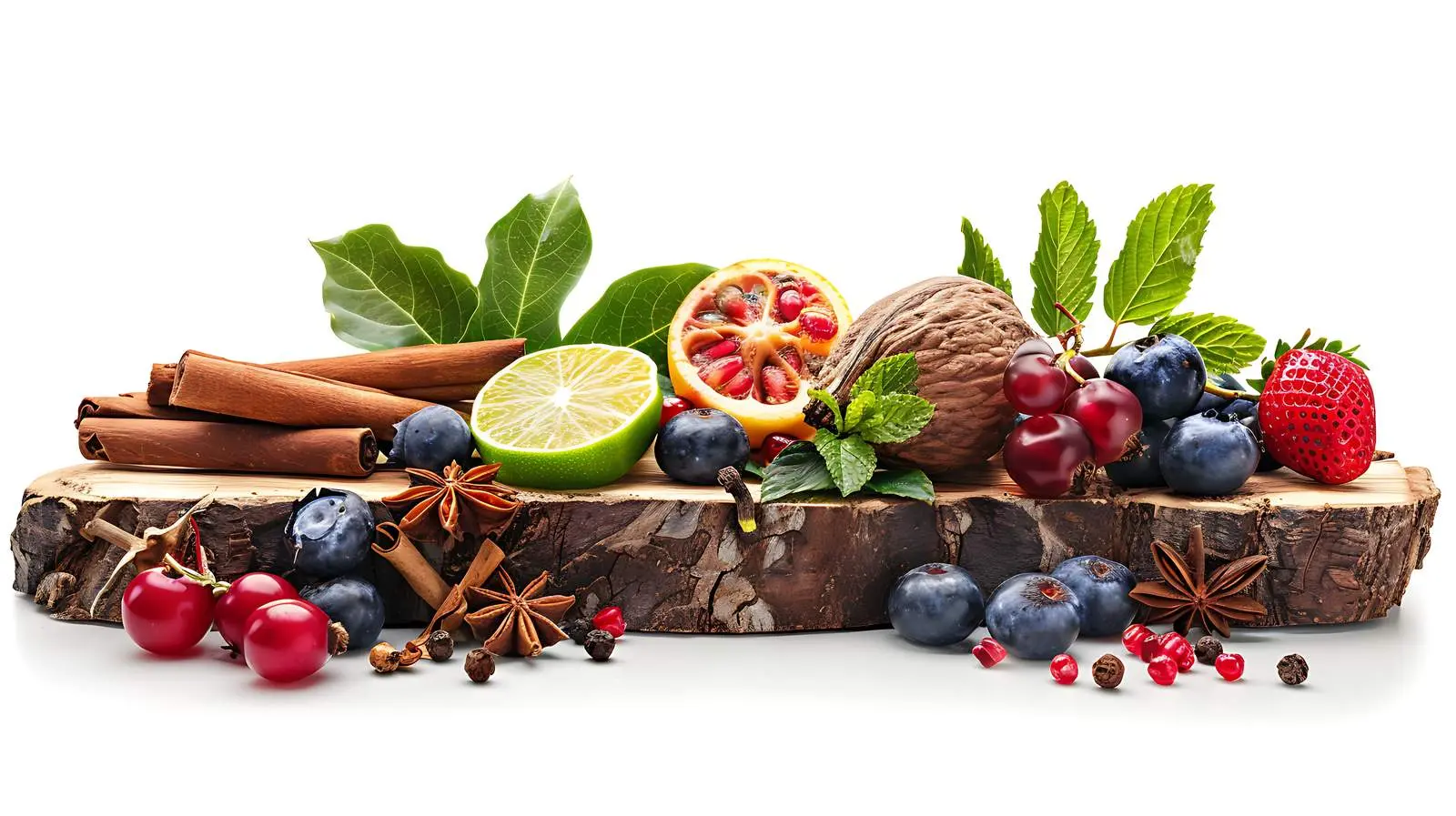 Organic Fruits on Wood Background – free market produce image from Dotvec