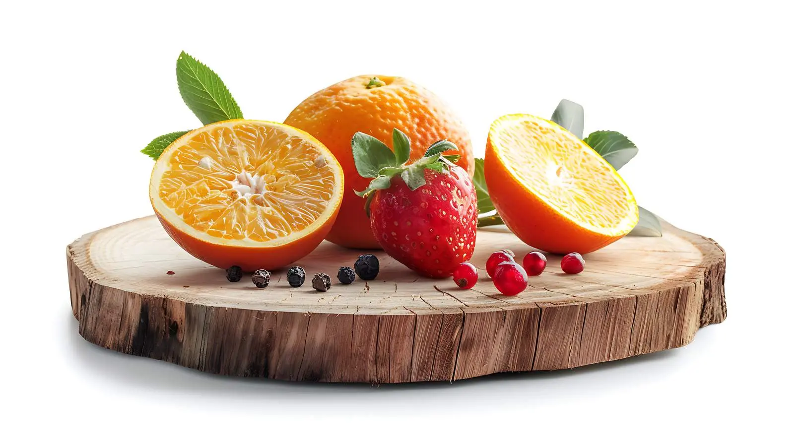 Organic Healthy Fruits on Wood Background — free download from Dotvec
