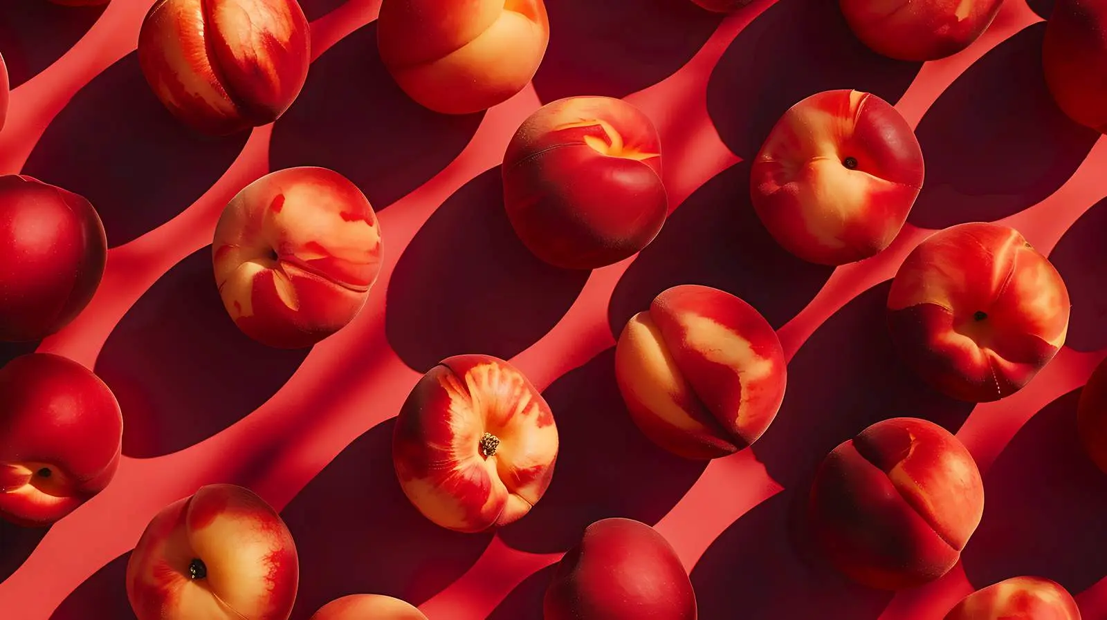 Fresh Peaches Pattern on White Background — free download from Dotvec