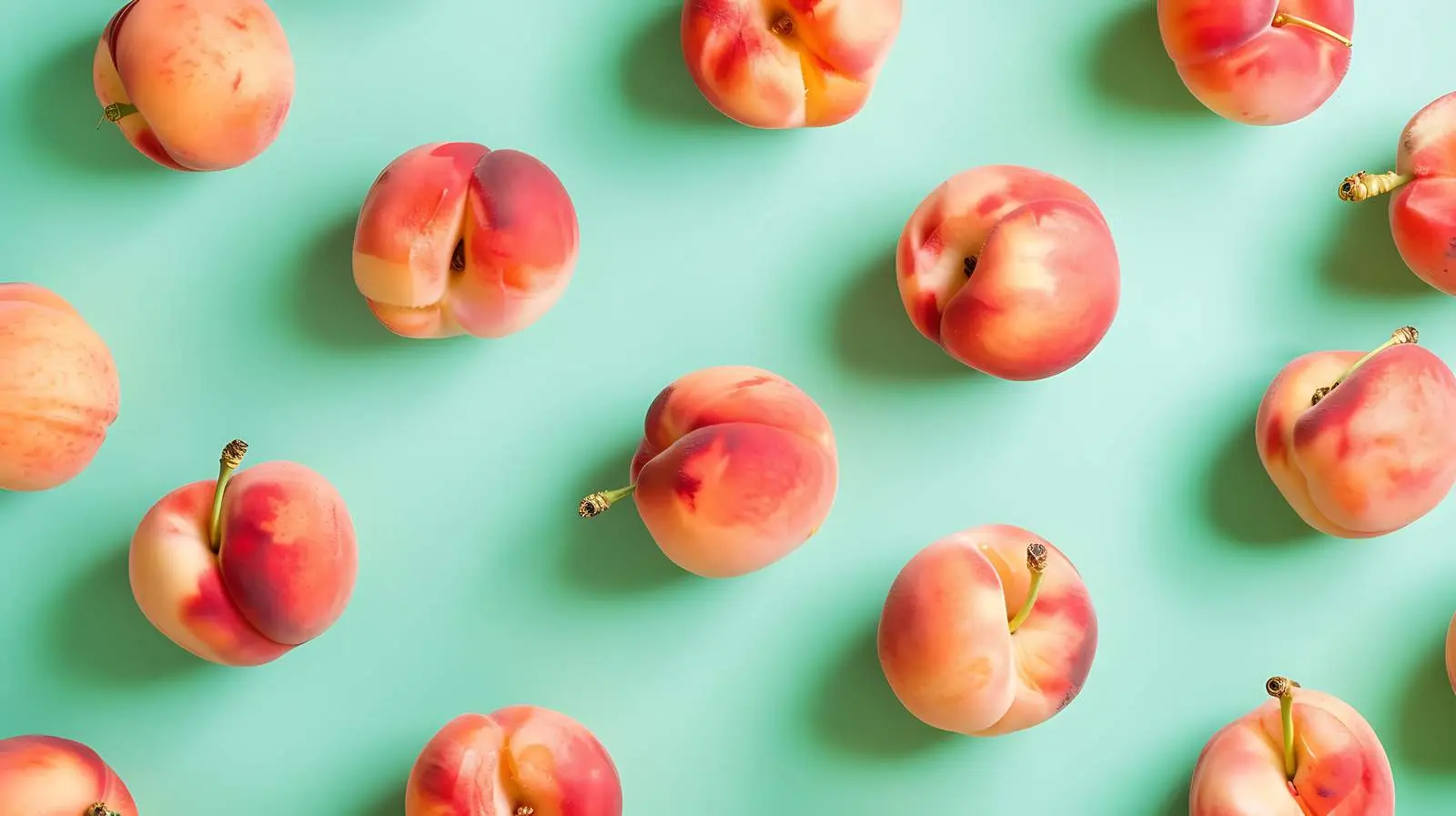 Fresh Peaches with Sunlight Shadows Pattern — free download from Dotvec
