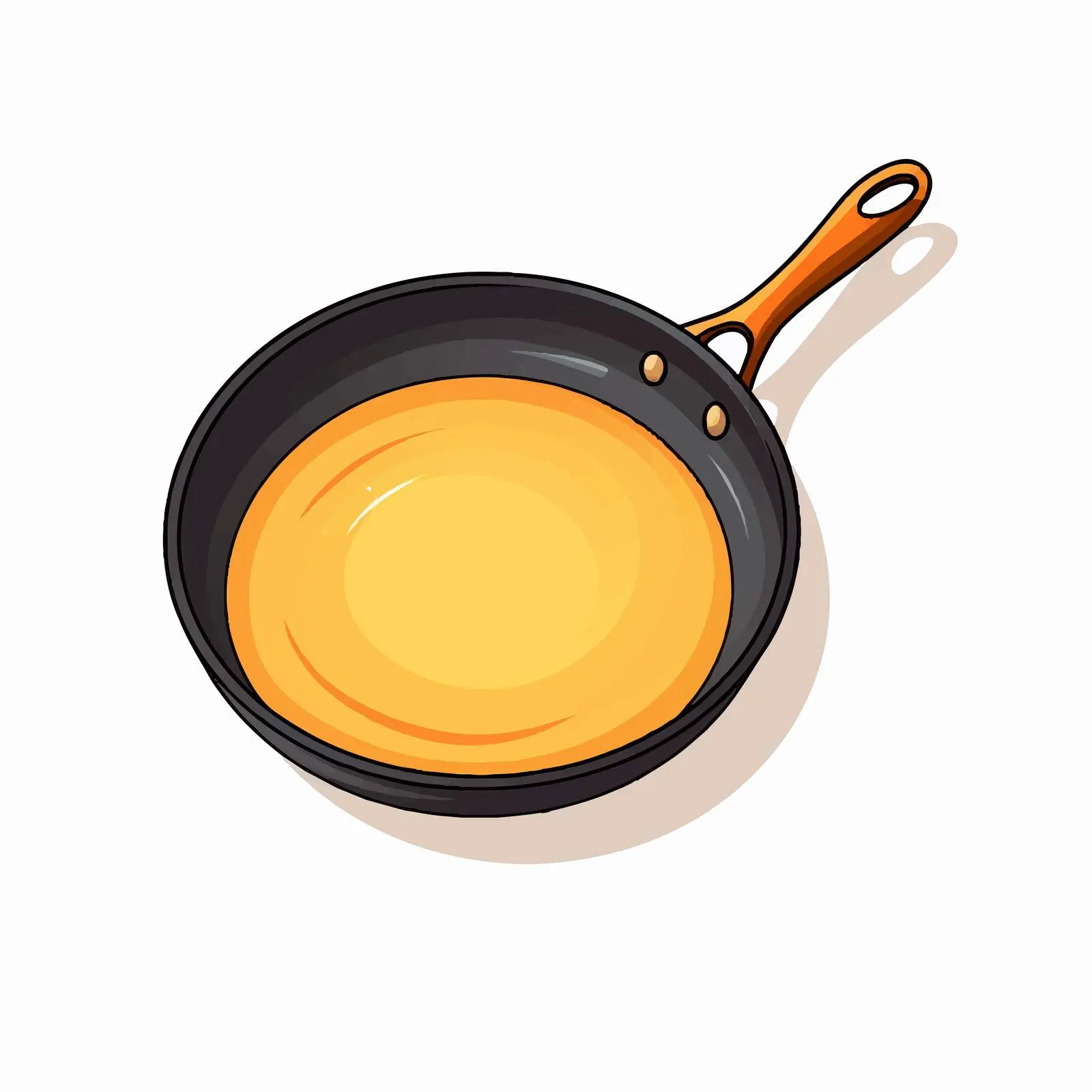 Line Art Frying Pan Vector Illustration — free download from Dotvec