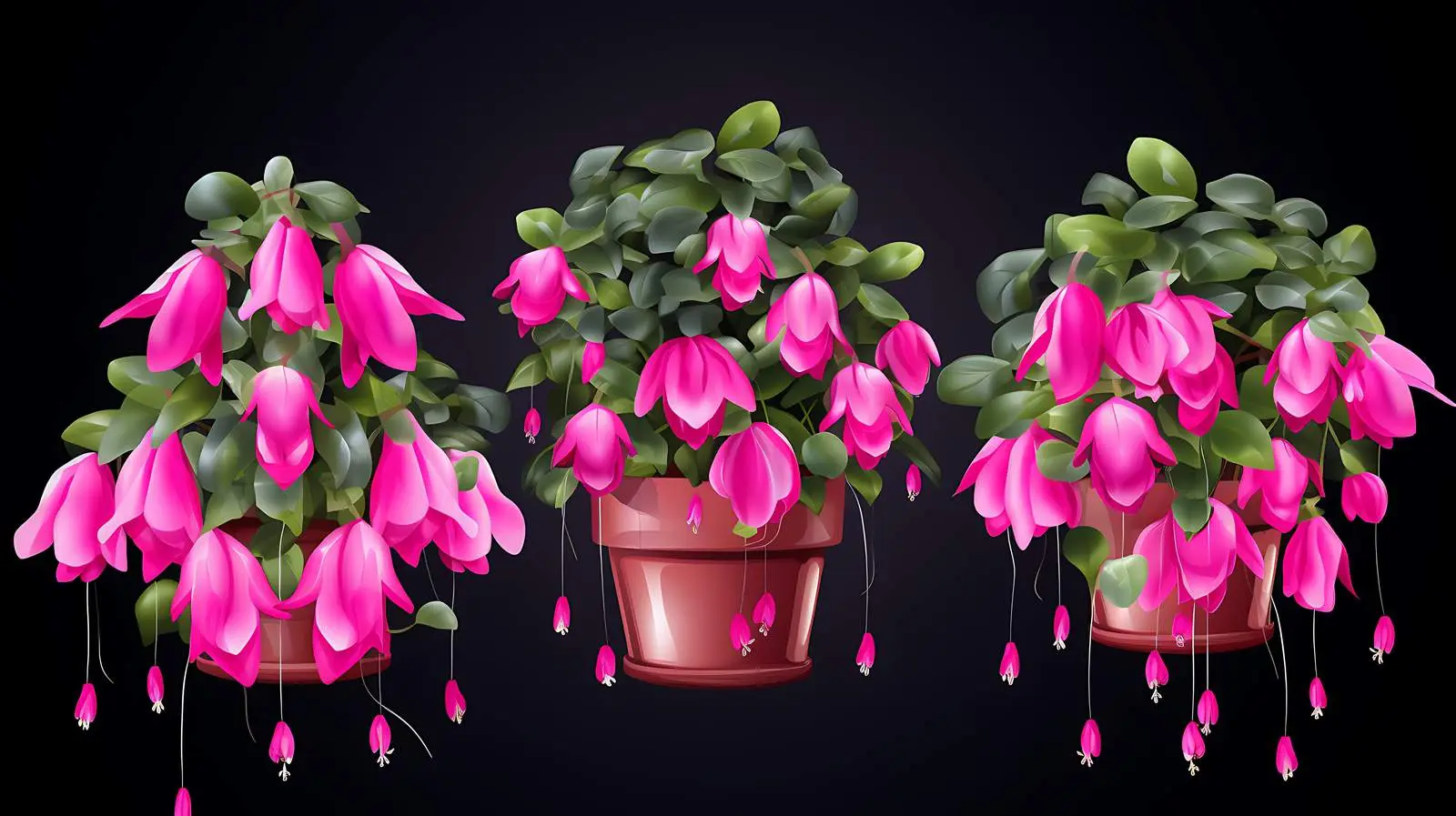 Vibrant Fuchsia Flower Advertising Banners Shop — free download from Dotvec