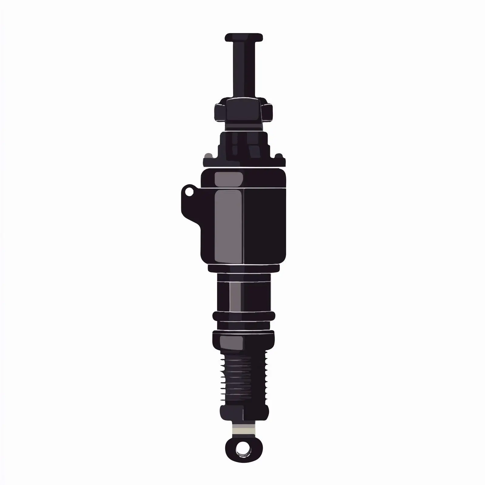 Fuel Injector Silhouette Illustration — free download from Dotvec