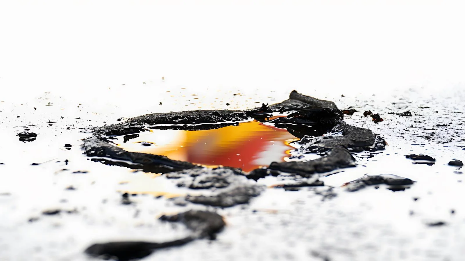 Petrol Spill on Wet Asphalt Pavement — free download from Dotvec