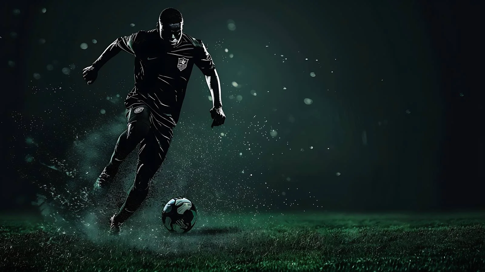 Dynamic football player in full sprint — free download from Dotvec