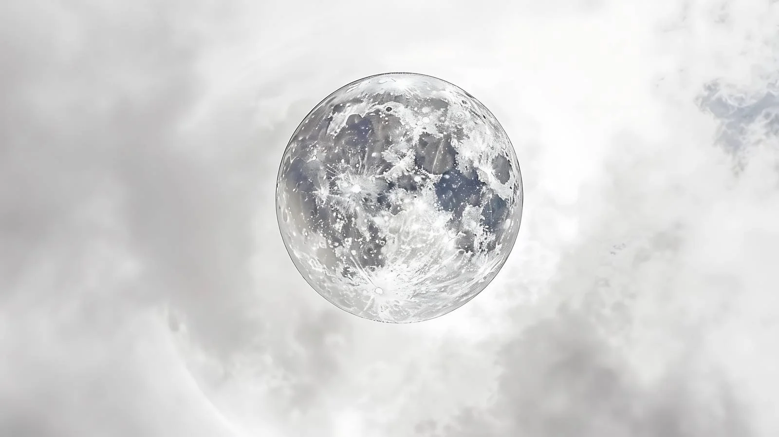 Bright full moon shining in night sky — free download from Dotvec
