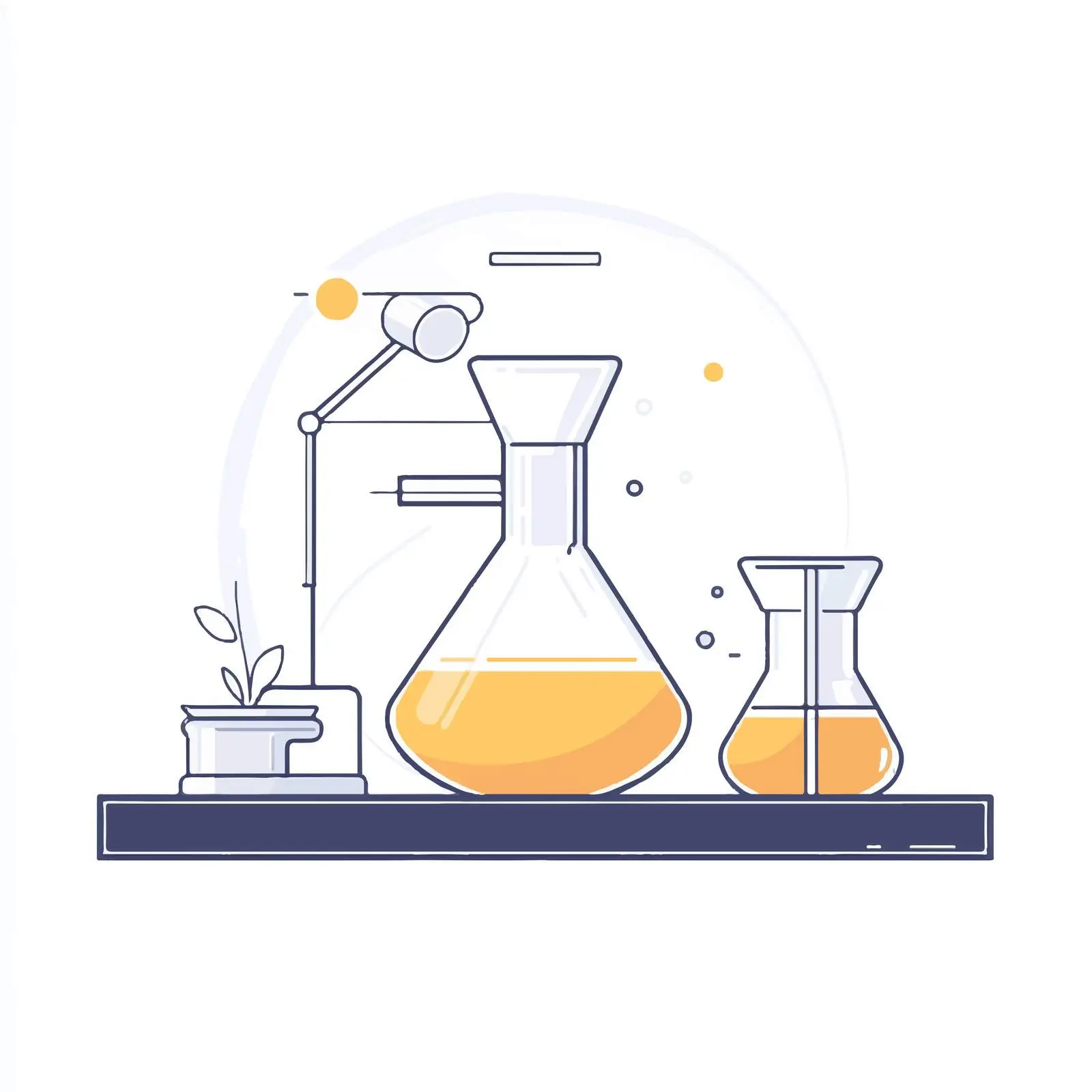 Funnel Chemical Laboratory Equipment Vector Icon — free download from Dotvec