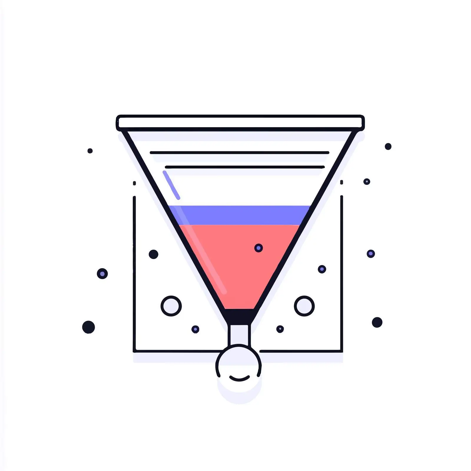 Flat Vector Funnel Laboratory Equipment Icon — free download from Dotvec